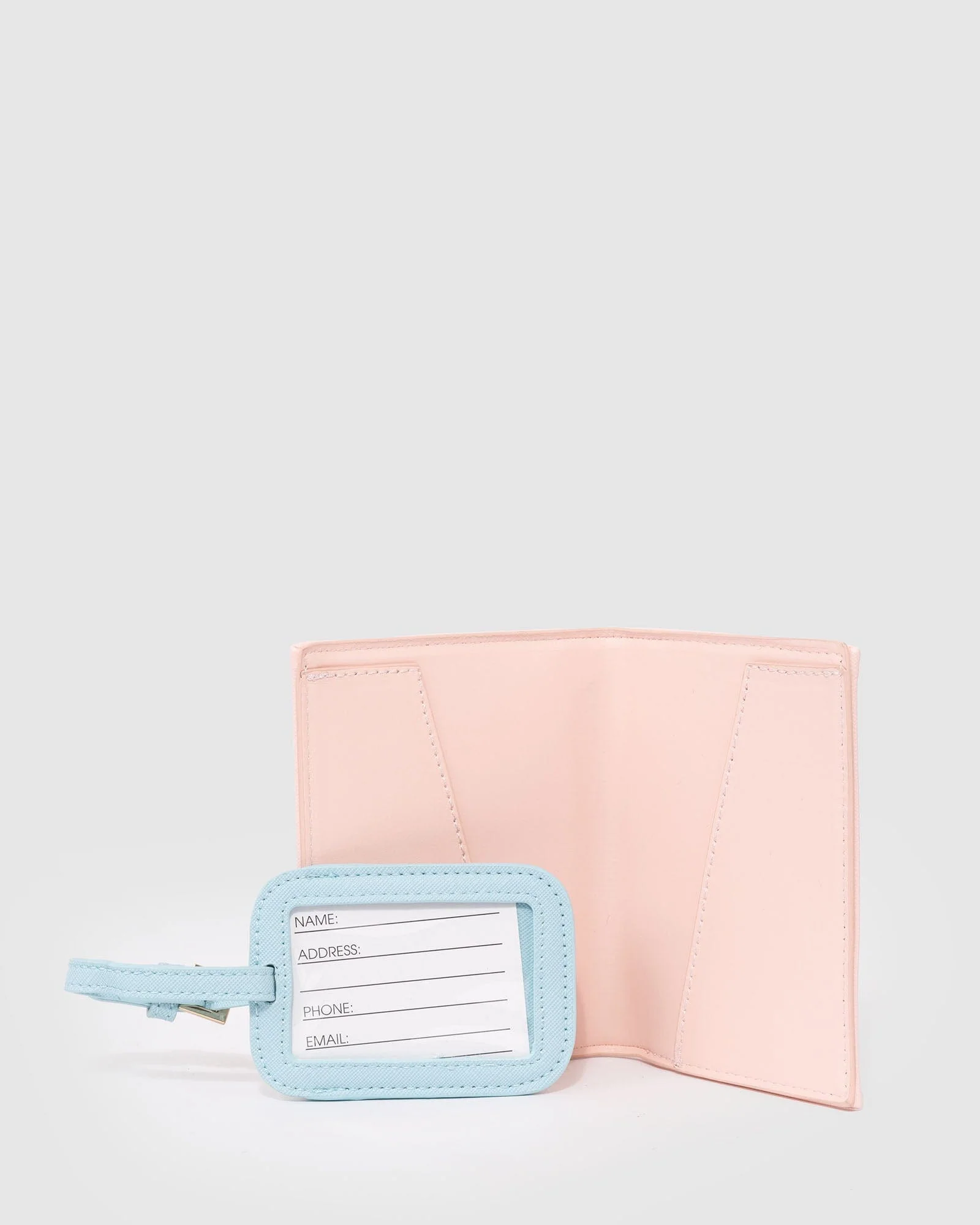 Pink & Blue Two Piece Travel Set