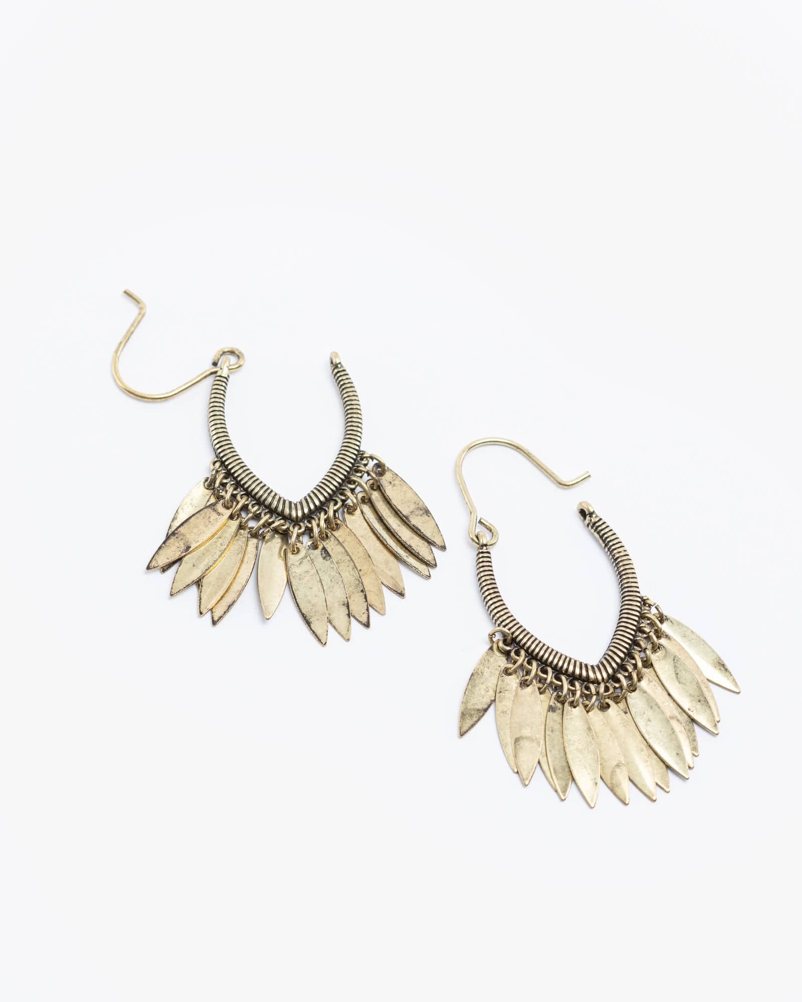 Gold Western Style Tassel Earrings