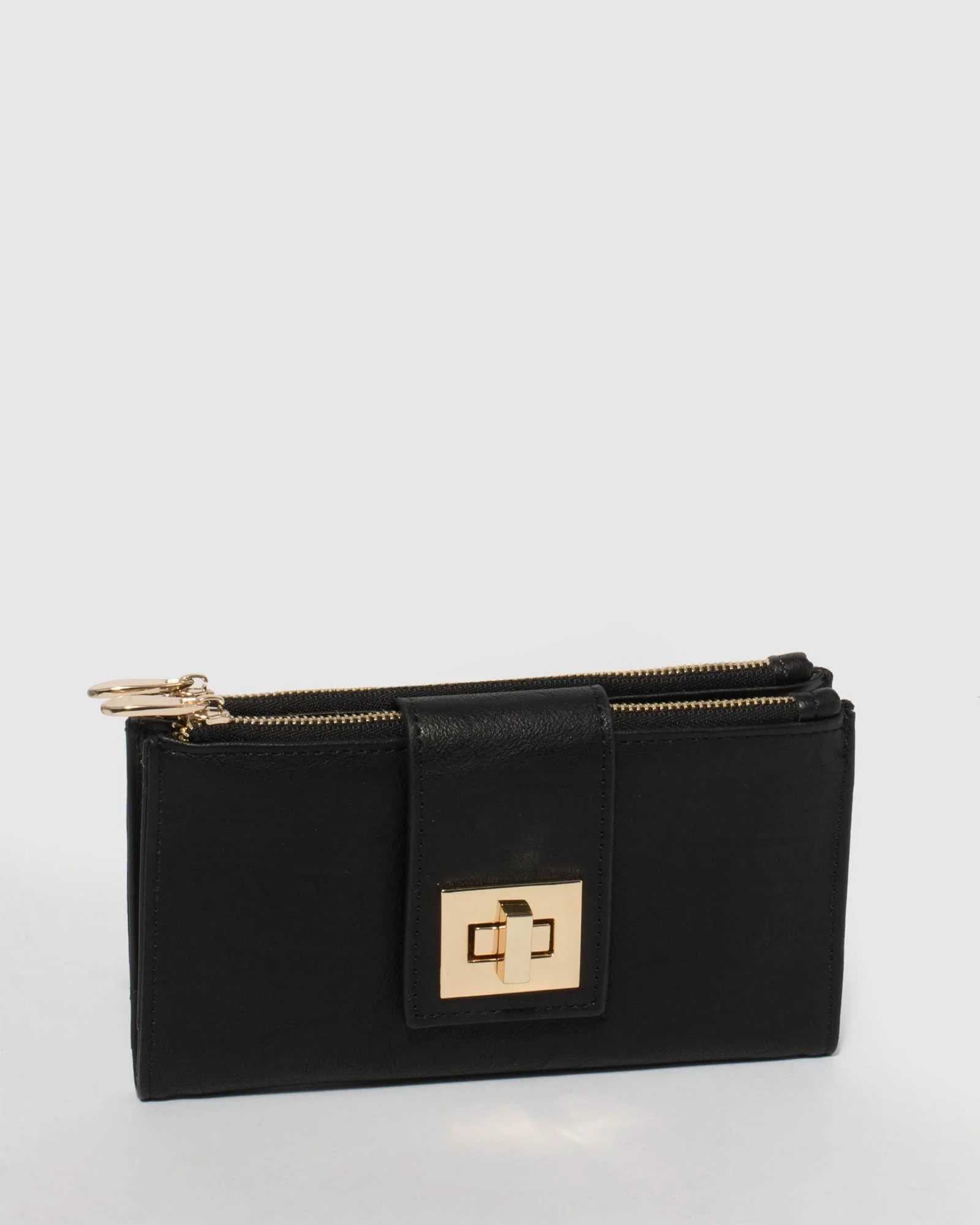 Black Greta Lock Wallet