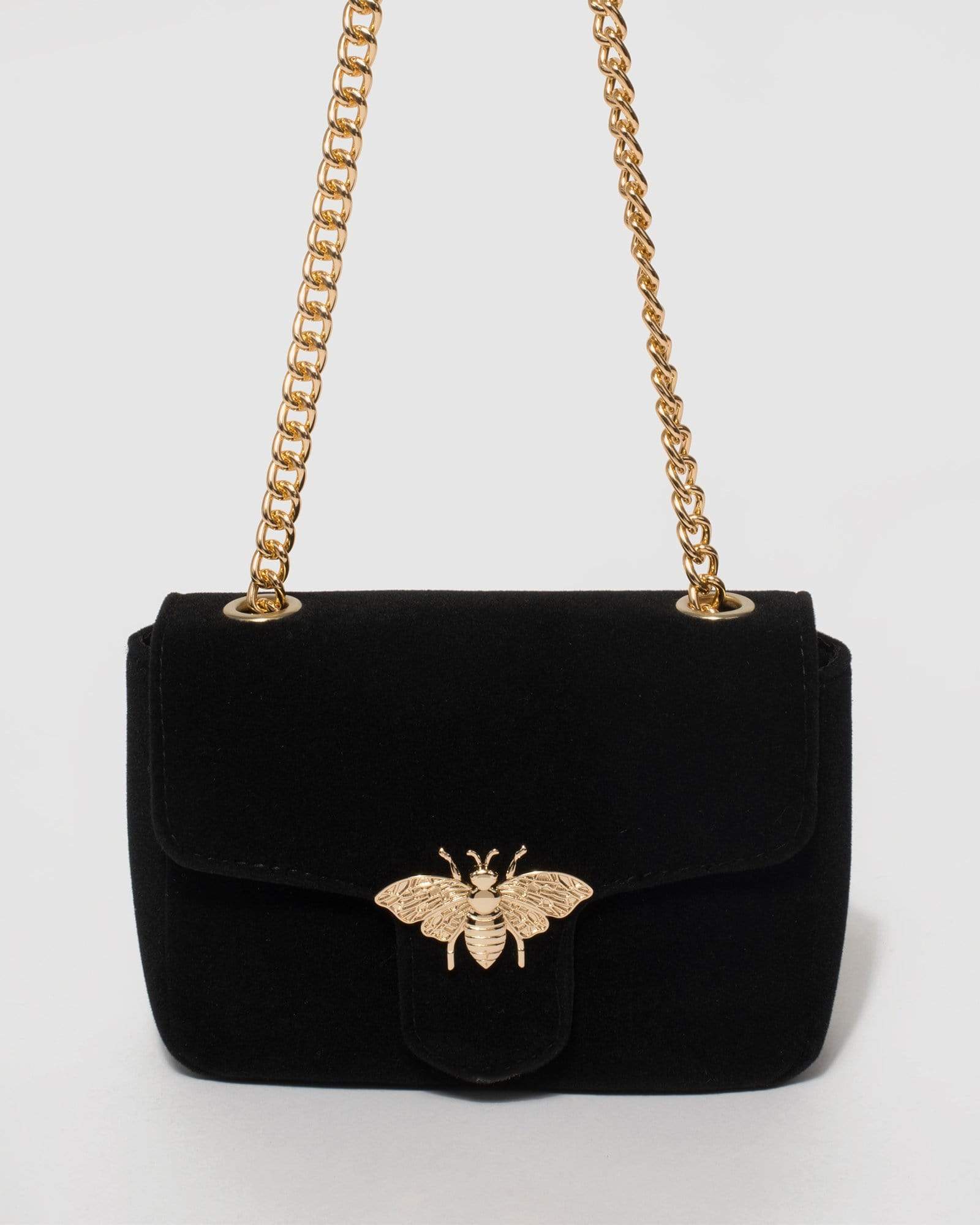 Black Diana Bee Crossbody Bag