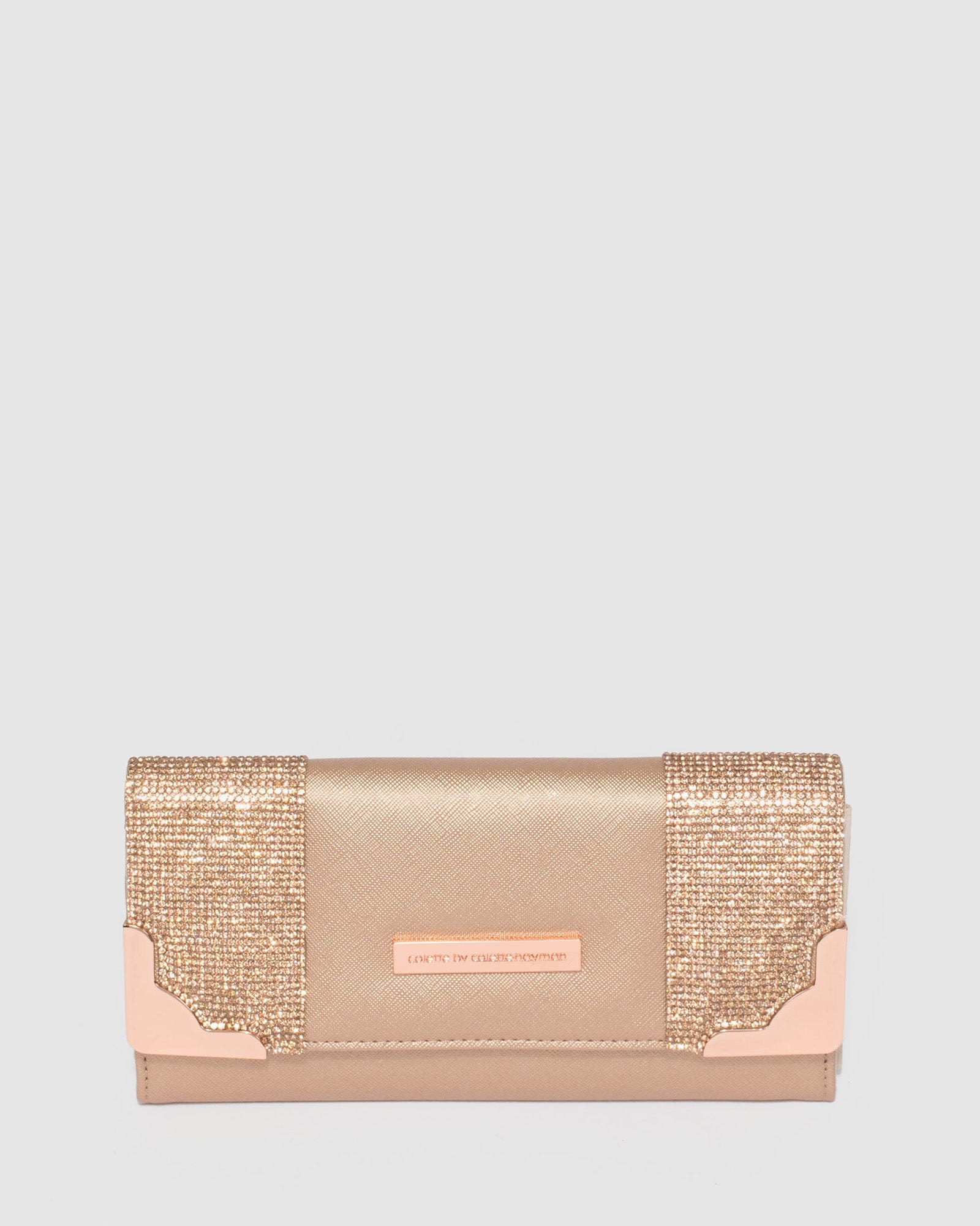 Rose Gold Gemma Crystal Wallet