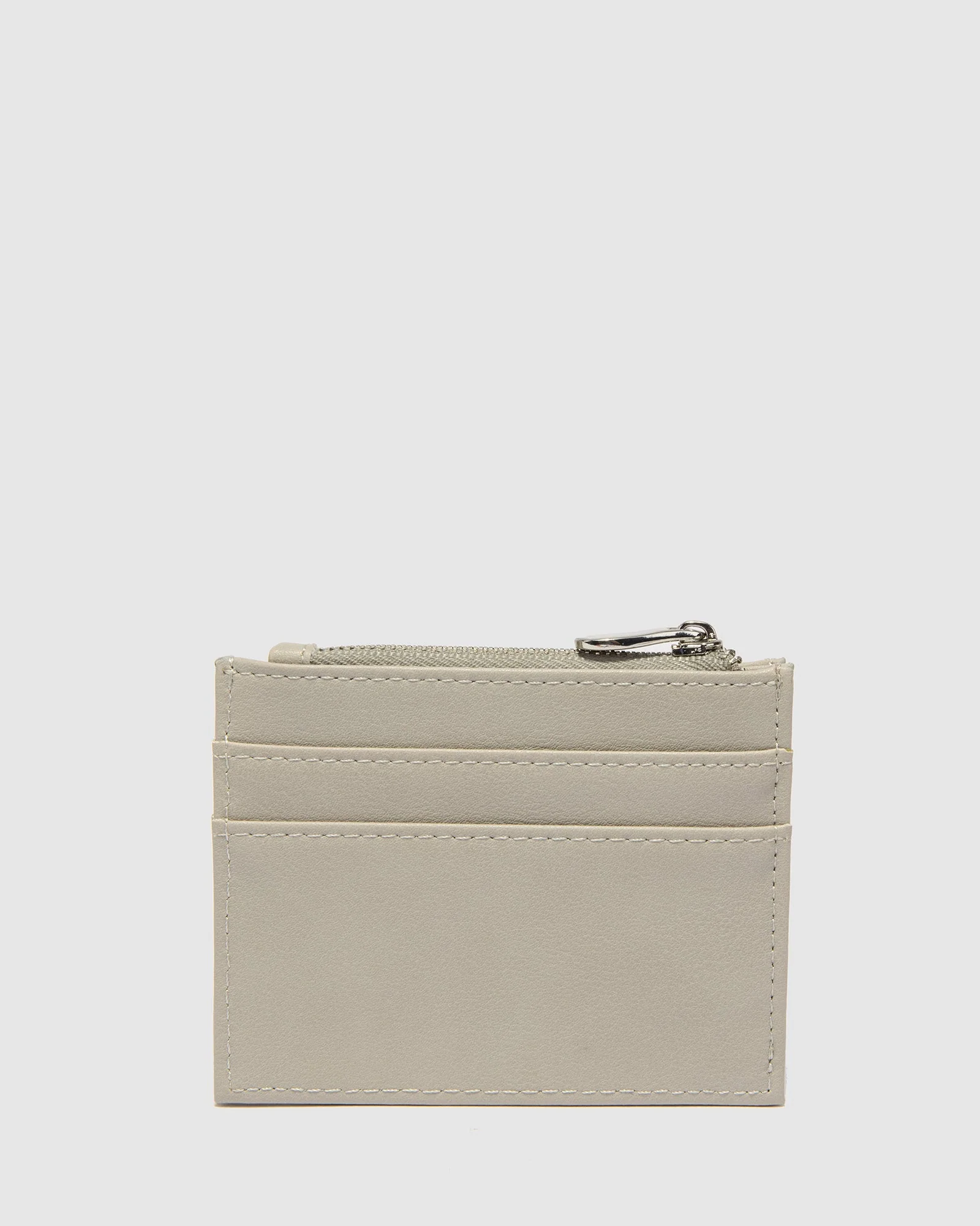 Grey Chiara Zip Top Purse