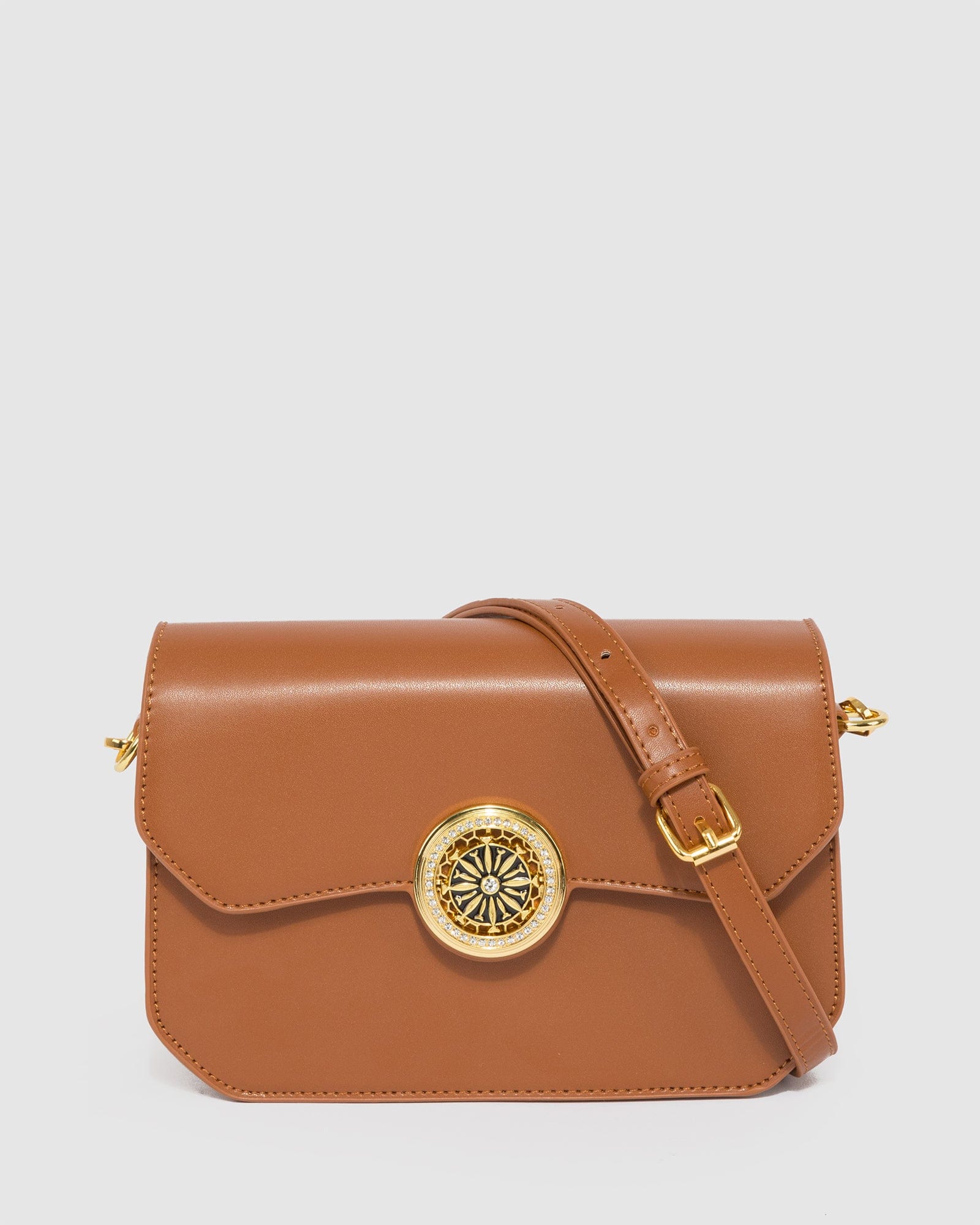 Tan Marie Crossbody Bag