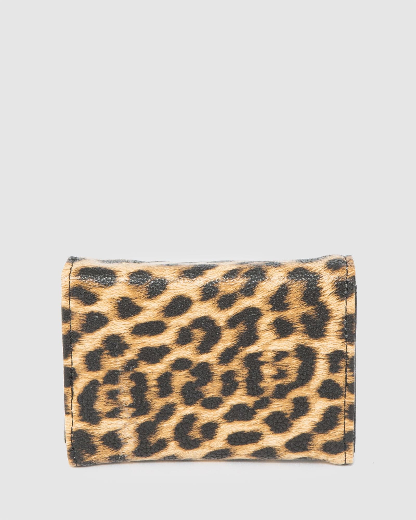 Leopard Print Beth Small Logo Purse