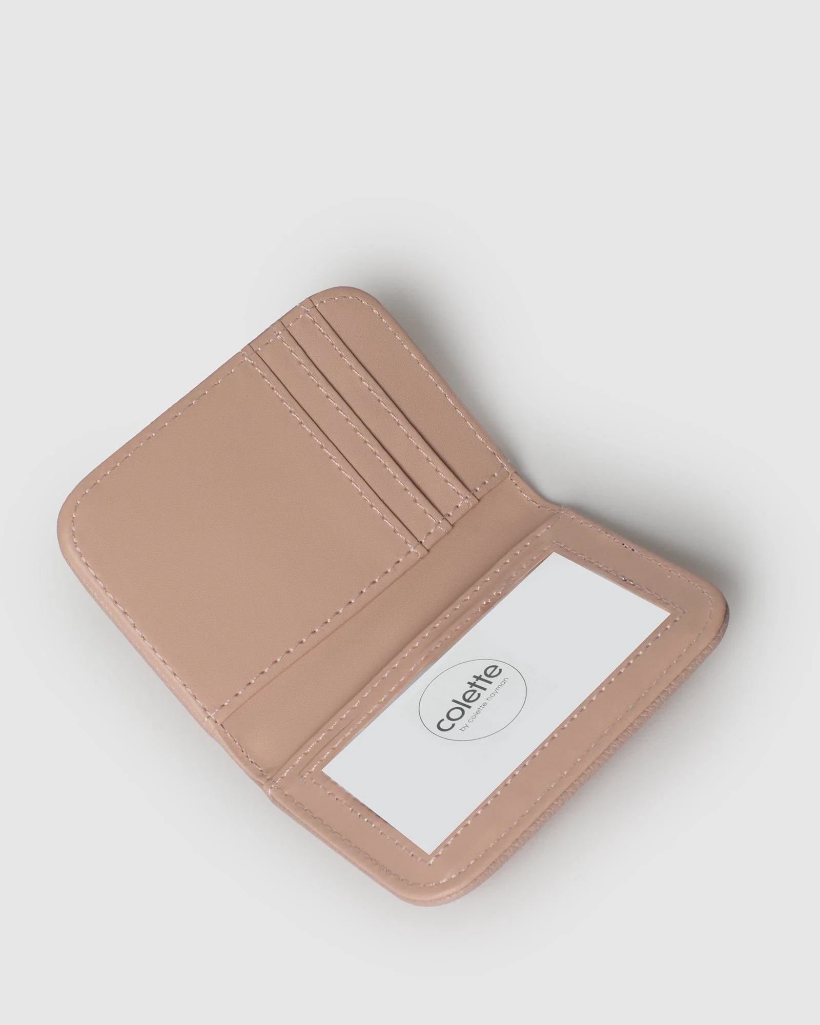 Taupe Credit Card Purse