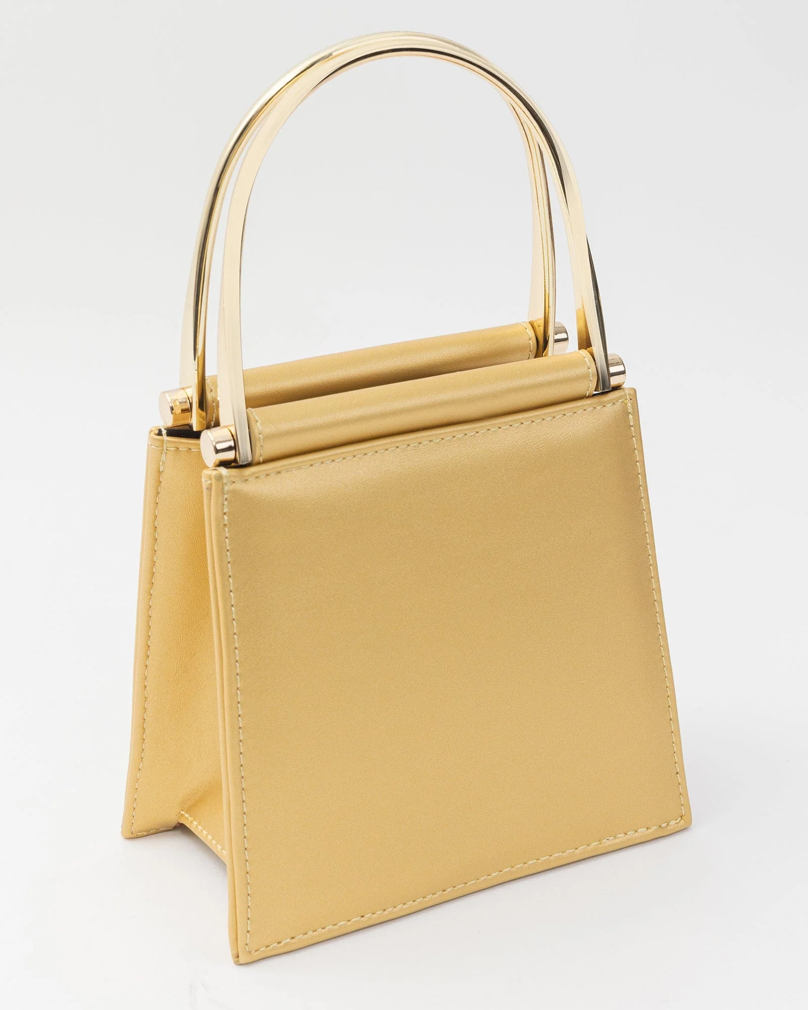 Gold Joanna Metal Handle Mini Bag
