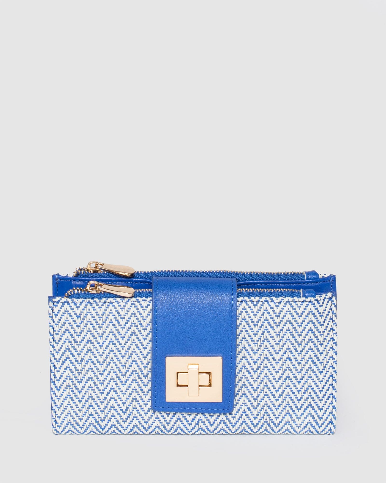 Blue Greta Lock Wallet