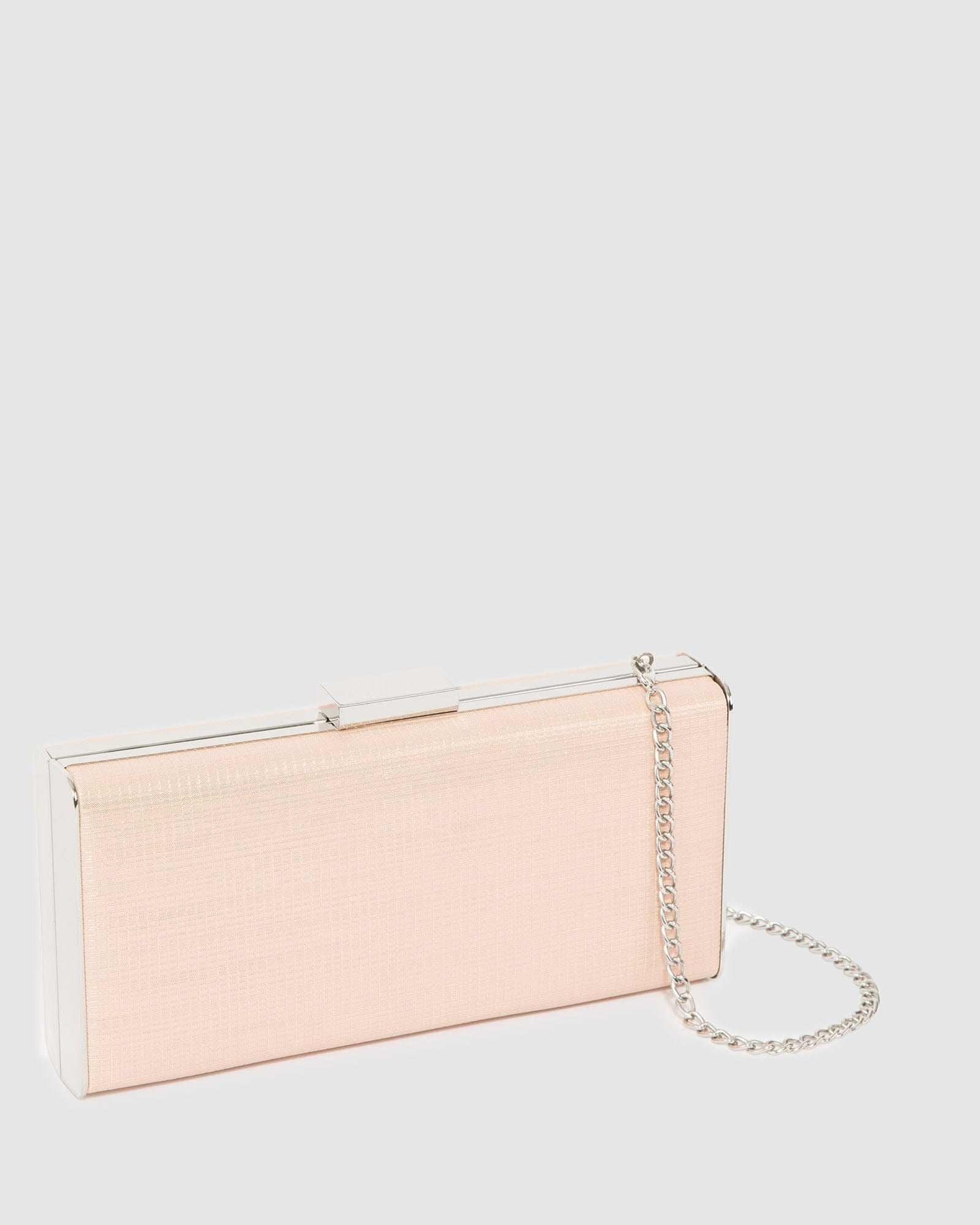 Rose Gold Dafne Hardcase Clutch Bag