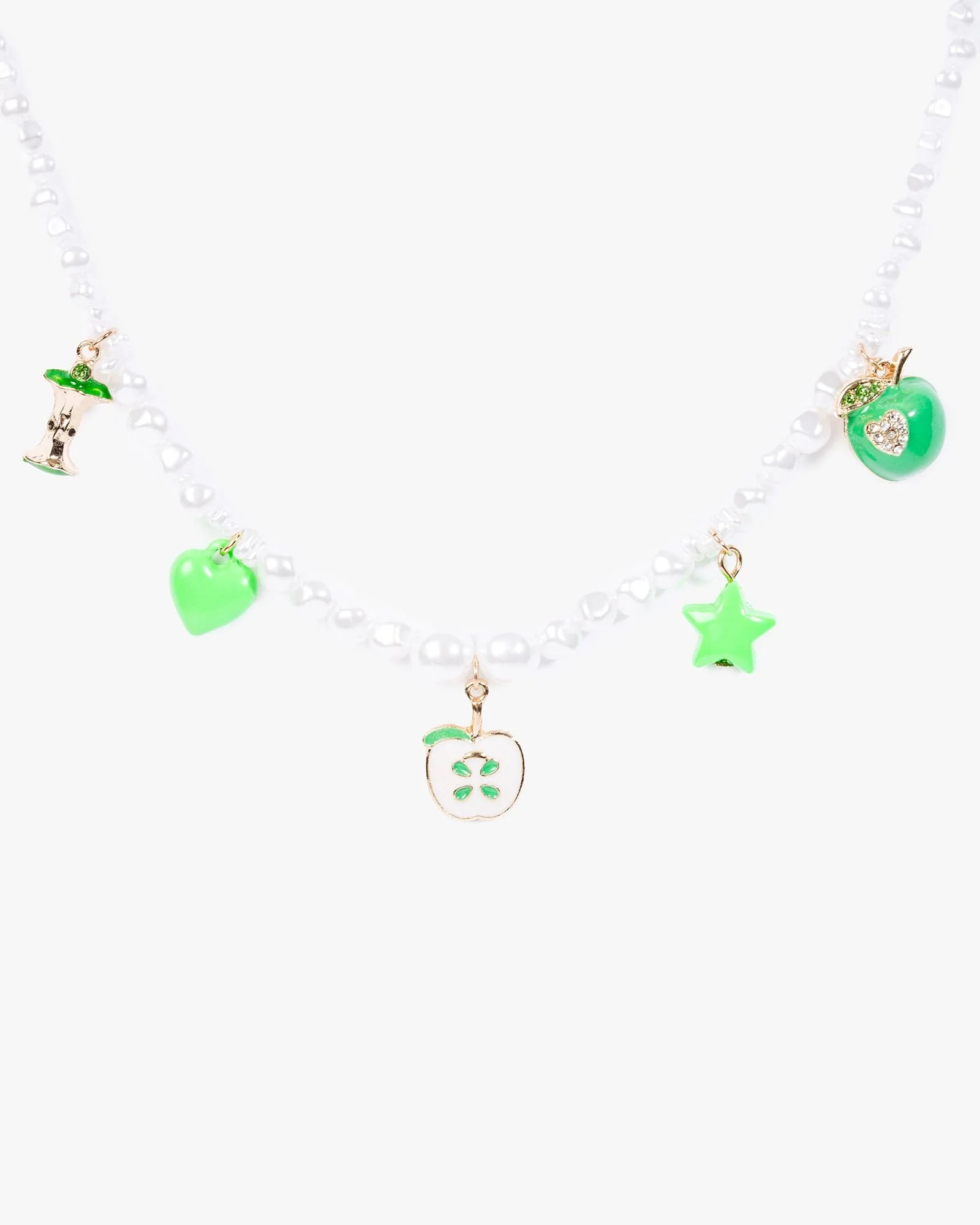 Multi Apple Charm Necklace