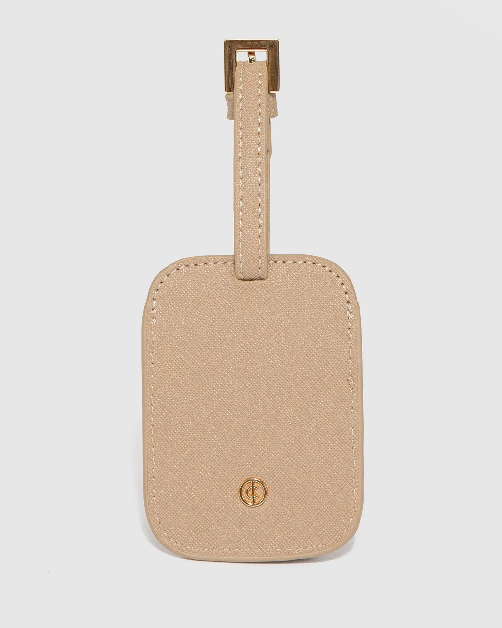 Taupe Classic Luggage Tag