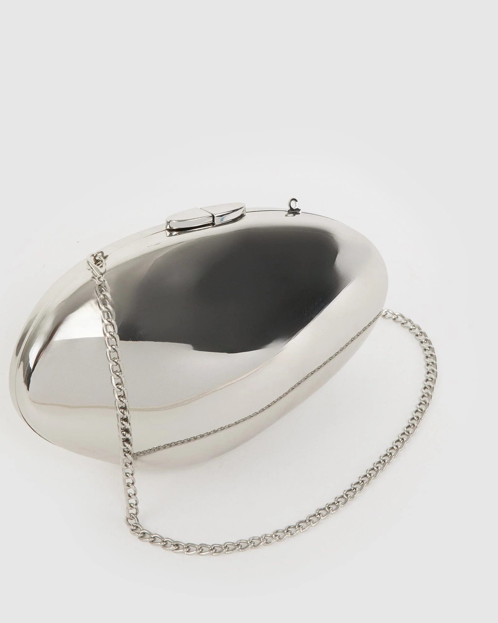 Silver Hailey Clutch Bag