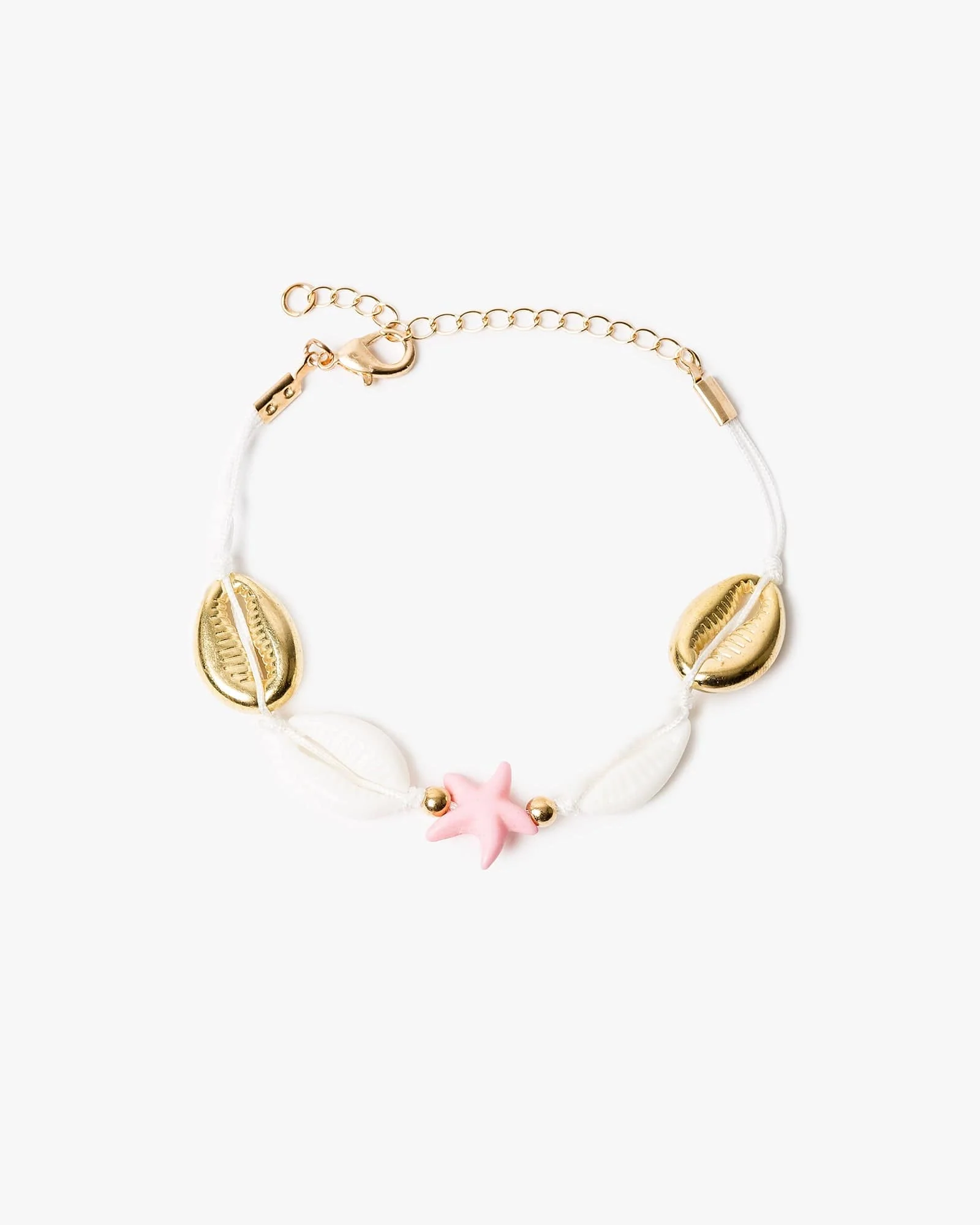 Multi Colour Beach Charm Rope Bracelet