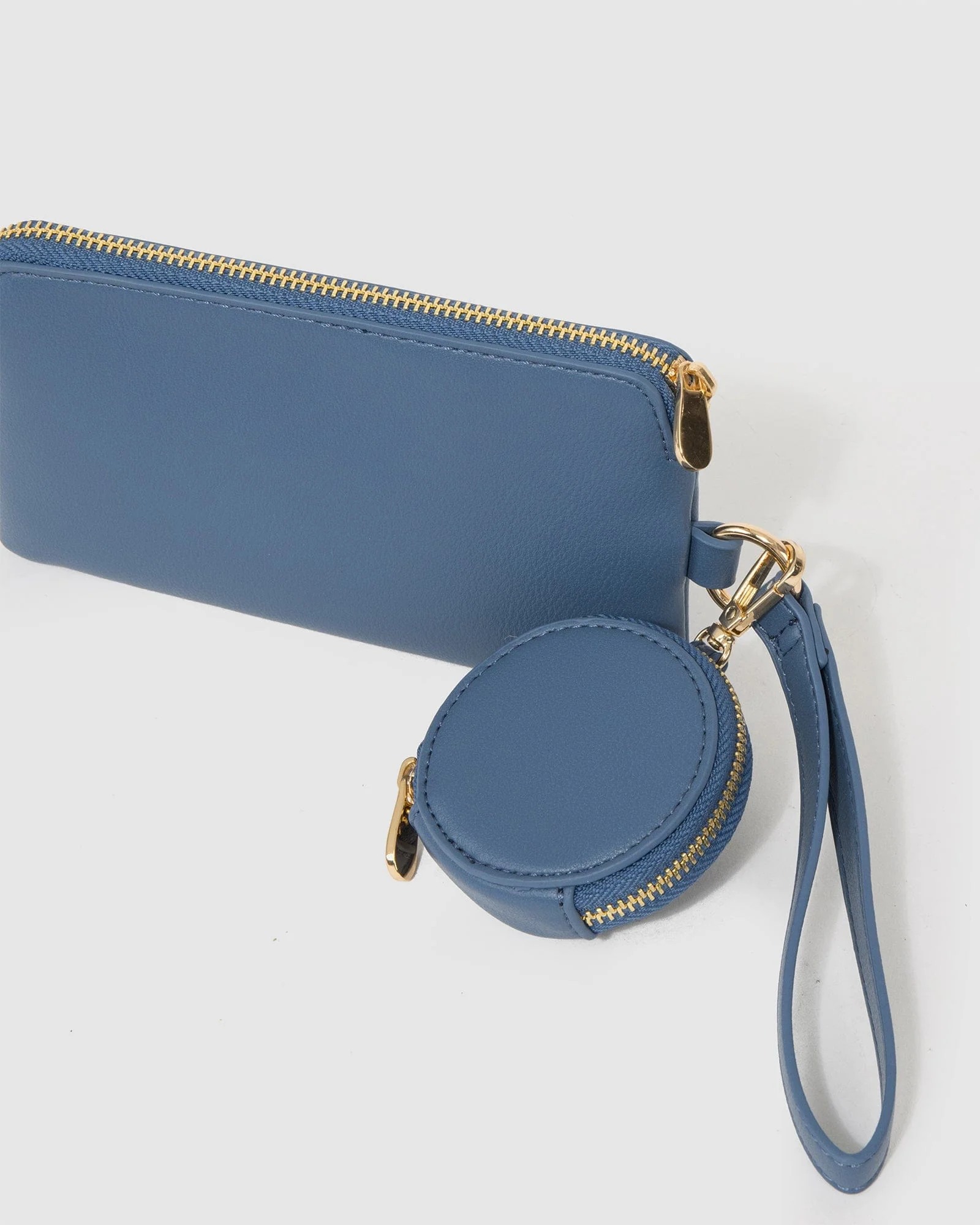 Navy Ottie Pouch Wristlet Wallet