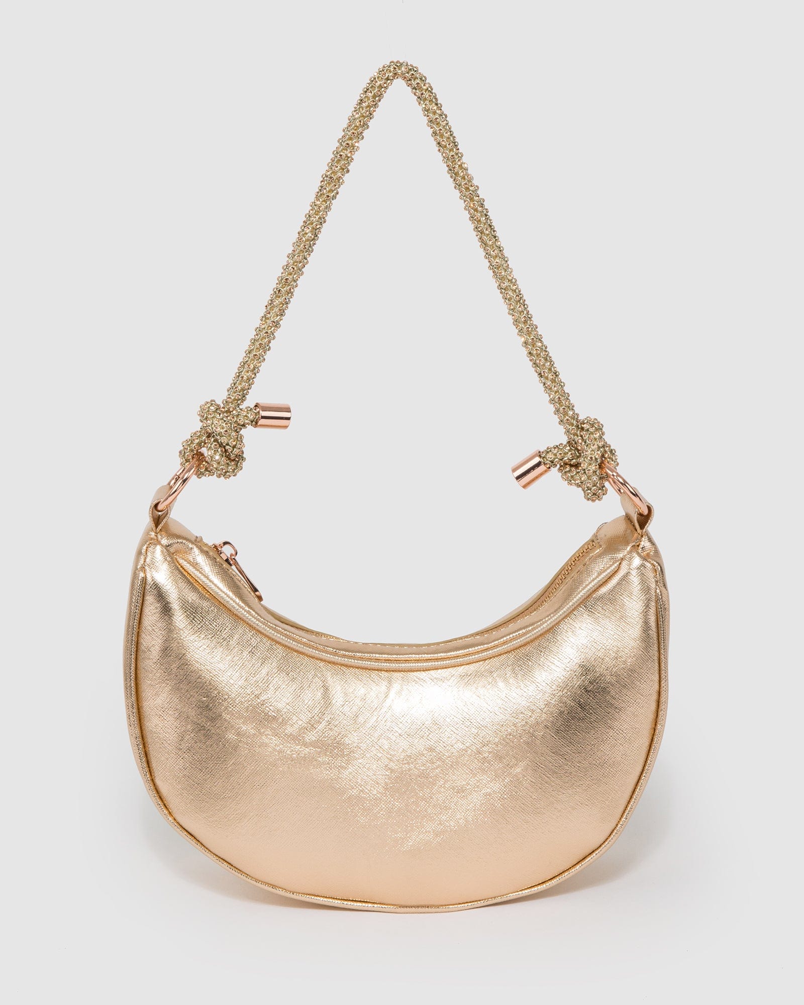 Rose Gold Tarryn Crescent Shoulder Bag