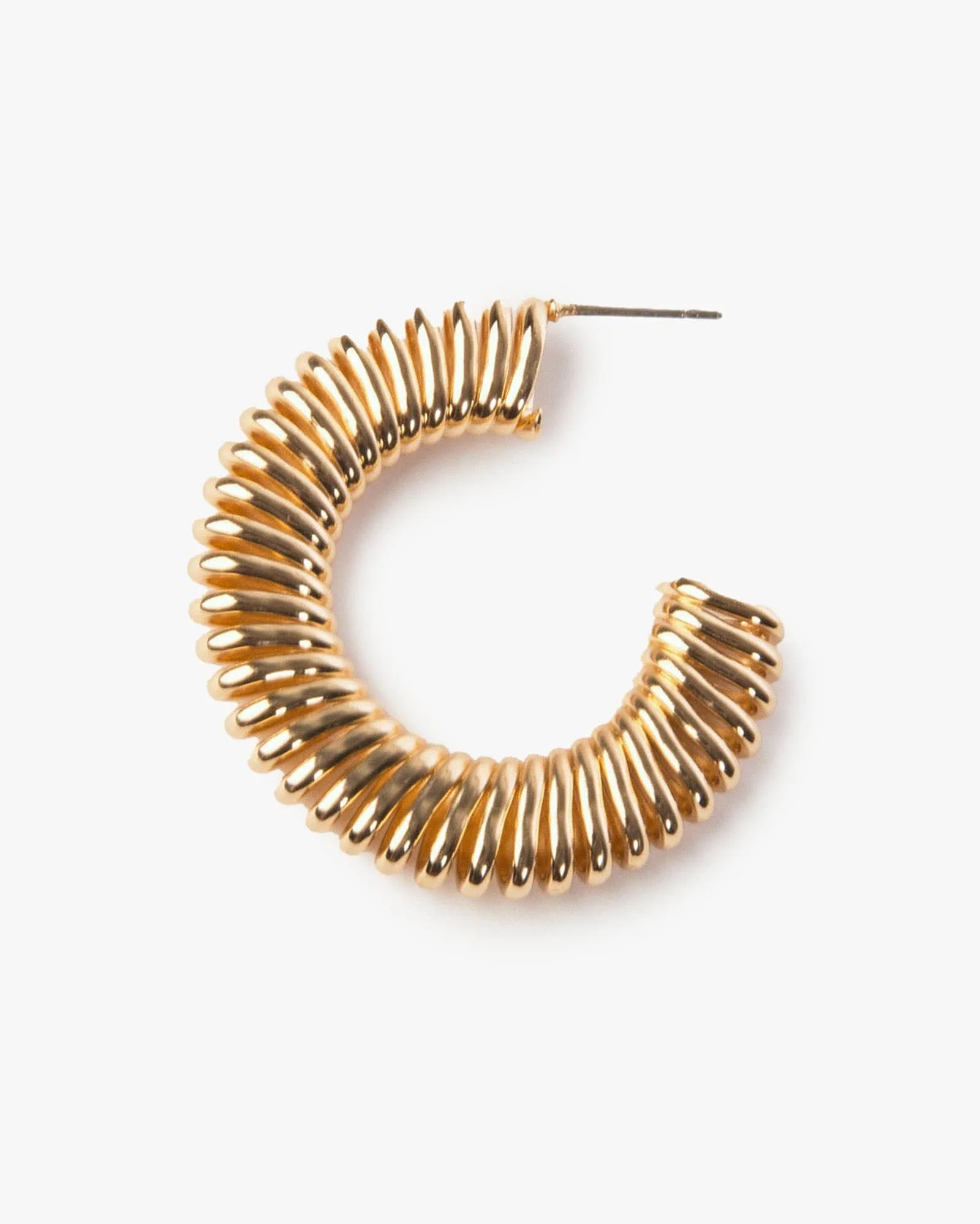 Gold Wrapped Hoop Earrings