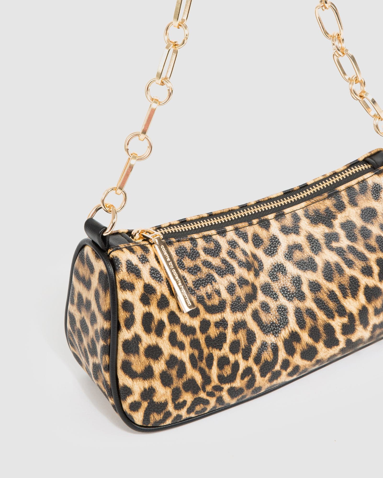 Leopard Print Milena Baguette Bag
