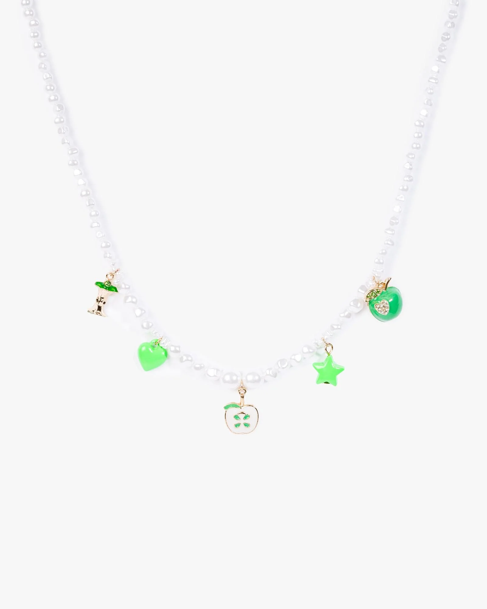 Multi Apple Charm Necklace