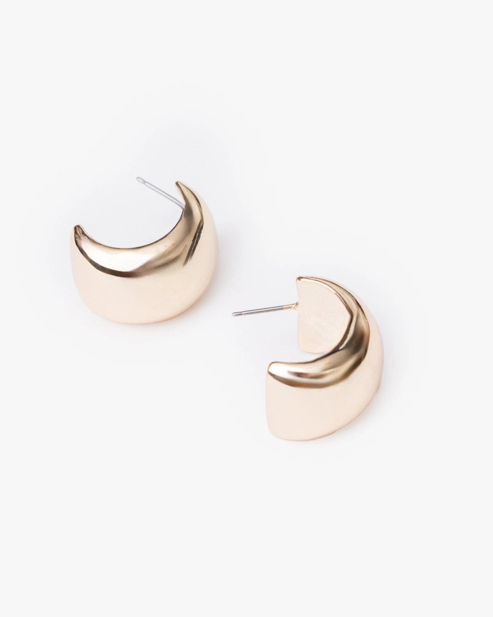 Gold Chubby Hoop Earrings