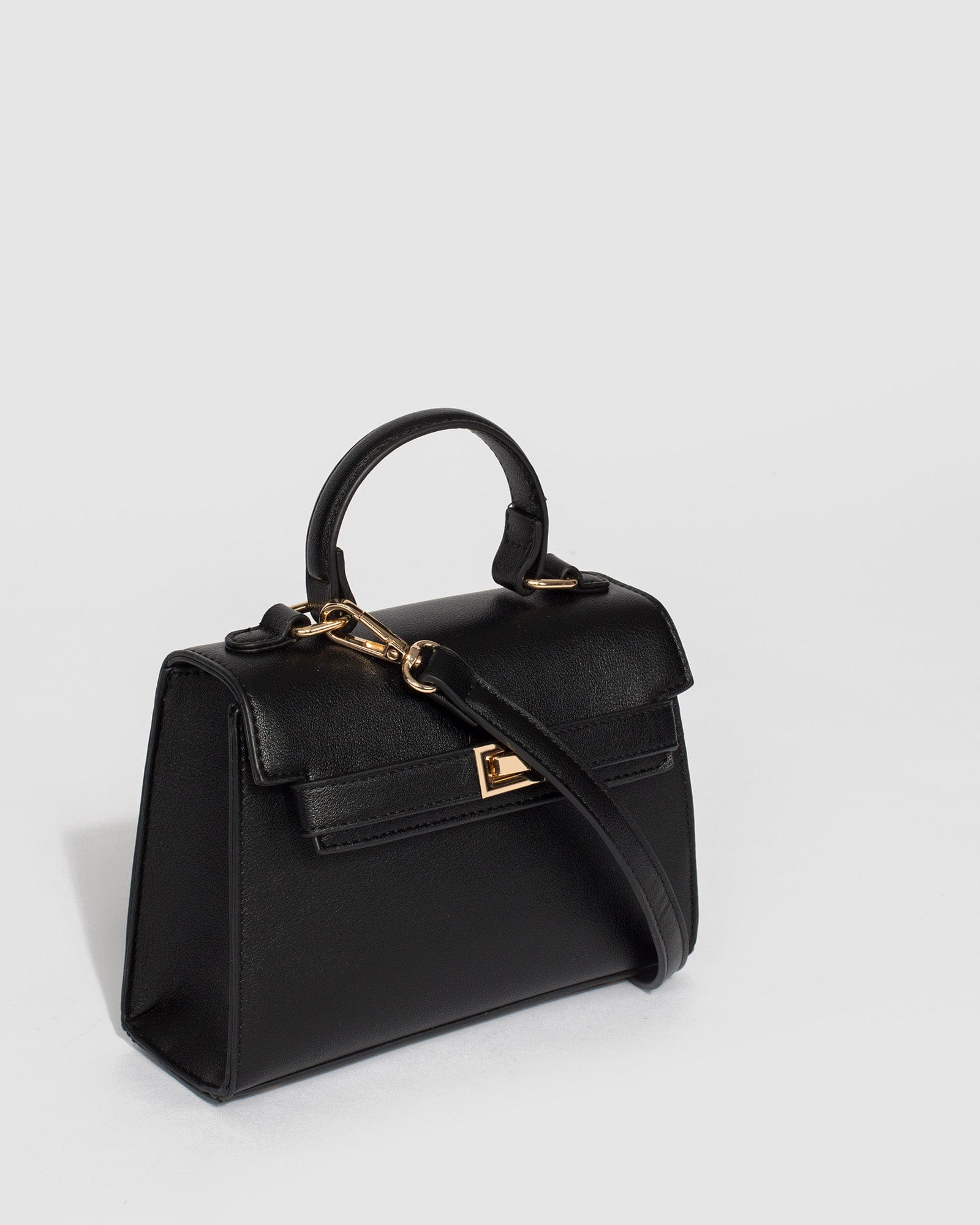 Black Lareina Top Handle Mini Bag