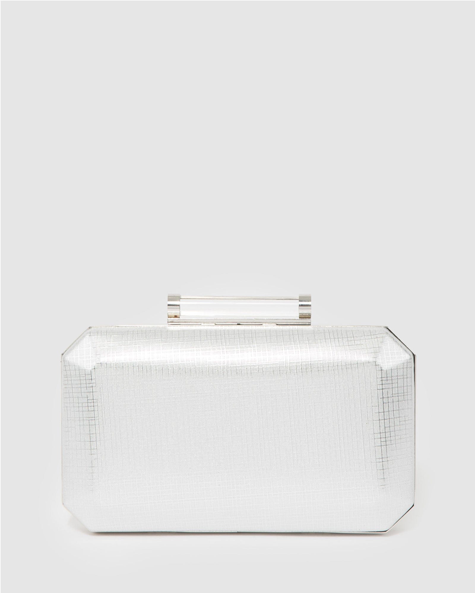Silver Chiara Clutch Bag