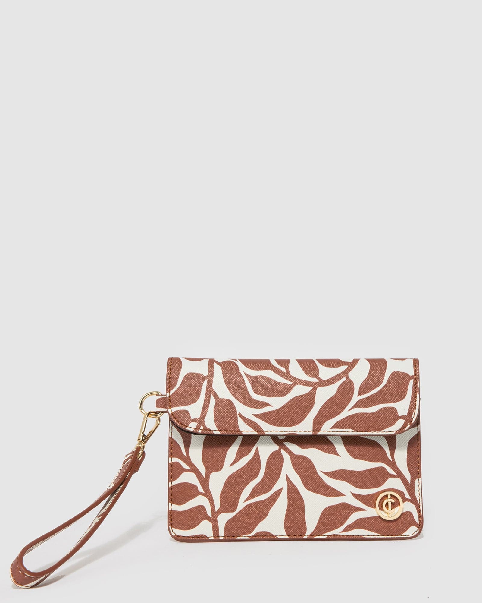 Print Jaimie Wristlet Clutch Bag