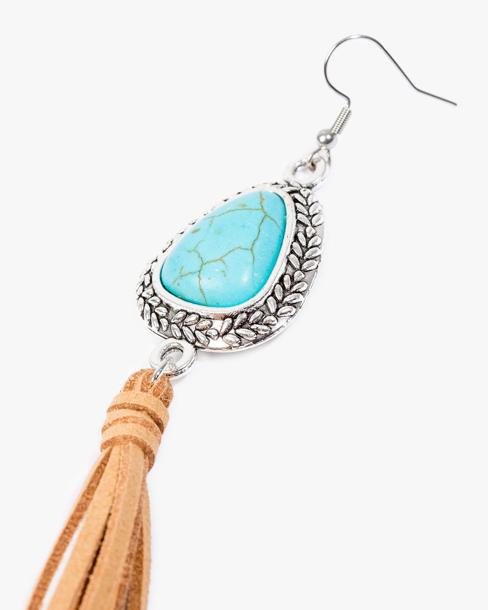 Multi Colour Stone Look Cord Detail Earrings