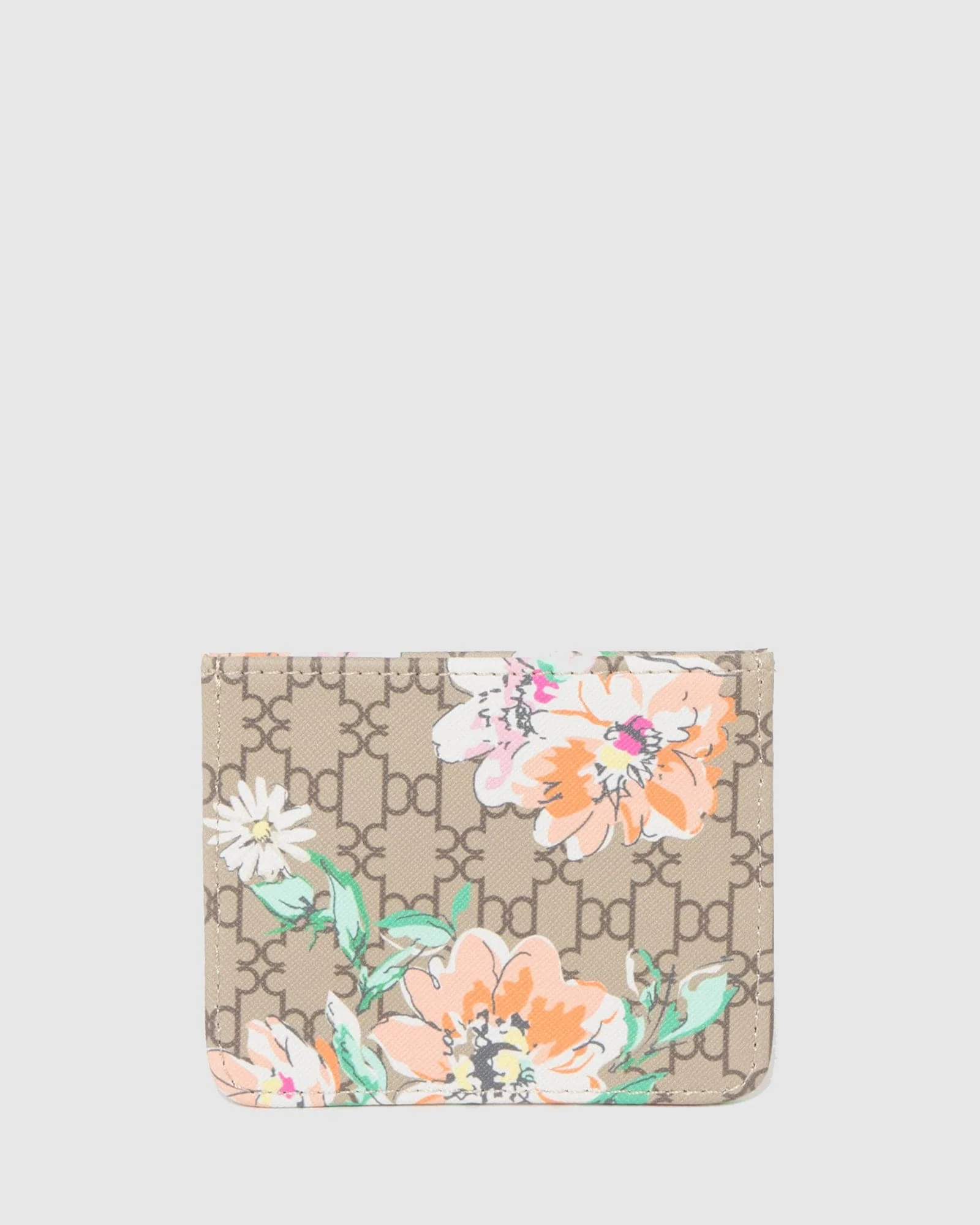 Floral Monogram Chiara Card Purse