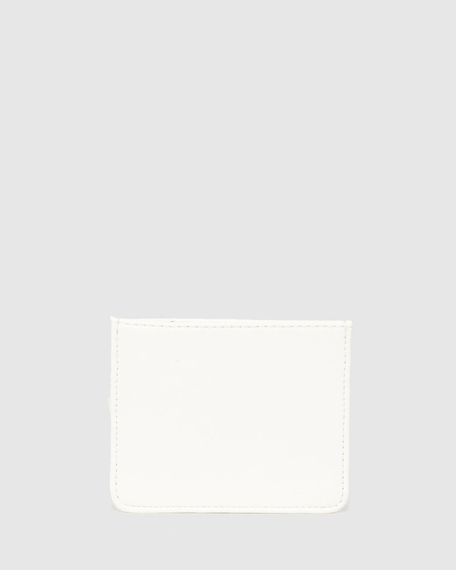 White Chiara Logo Card Purse