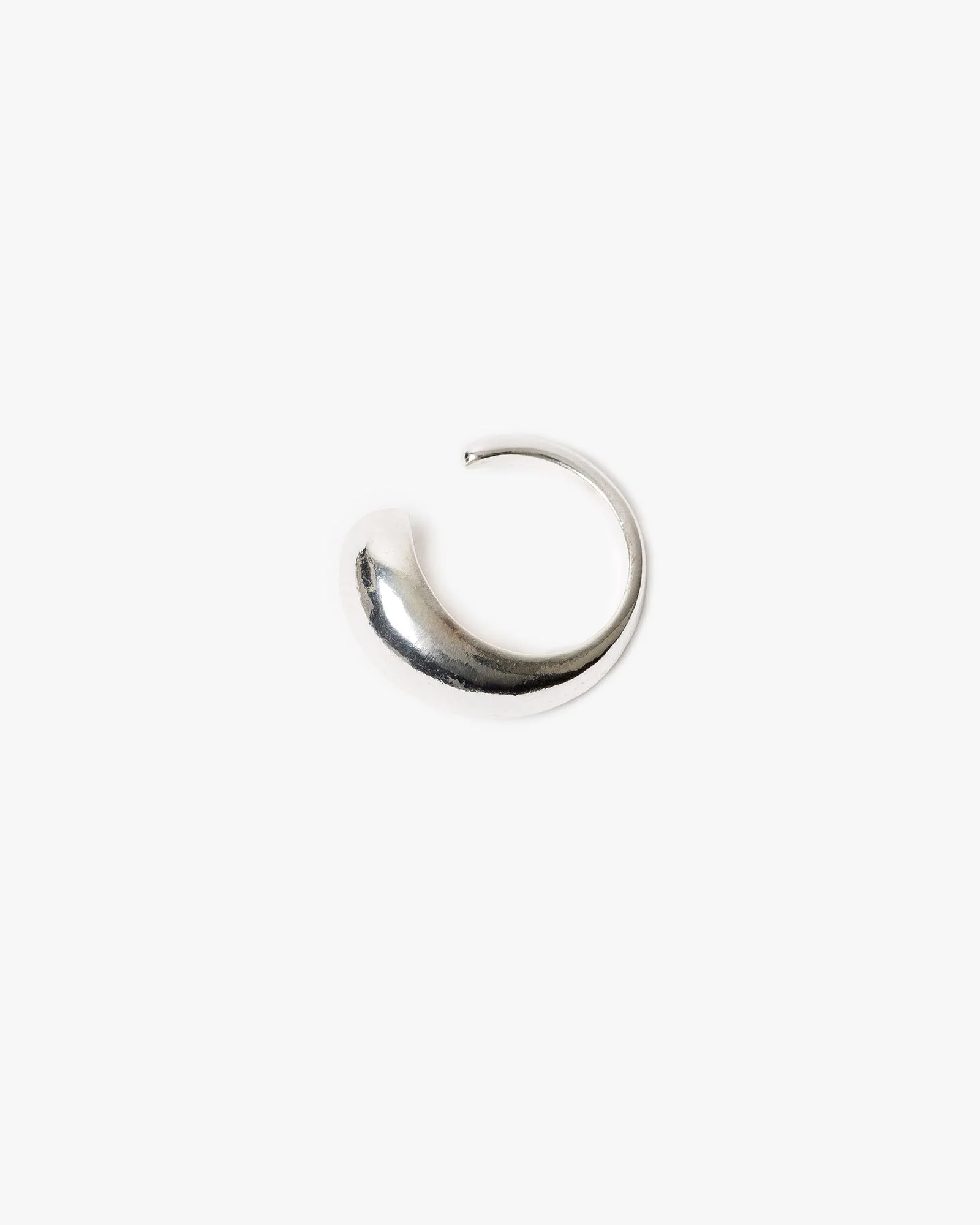 Silver Liquid Dome Ring