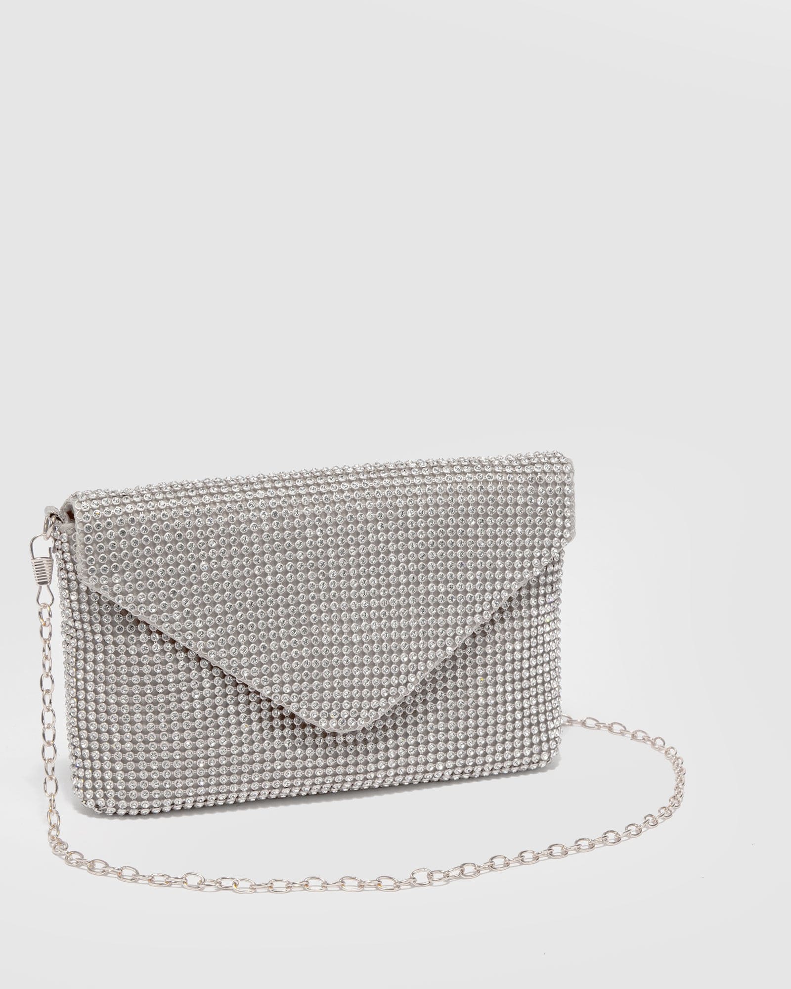 Silver Kylie Crossbody Bag