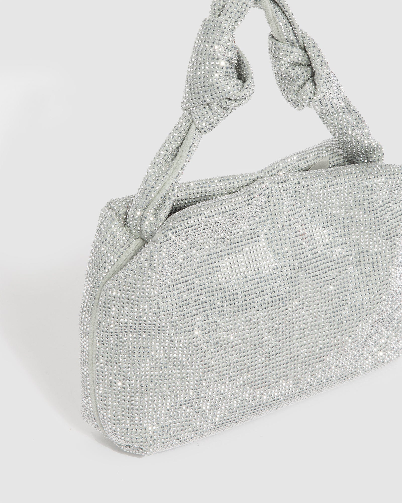 Silver Arella Mini Knot Bag