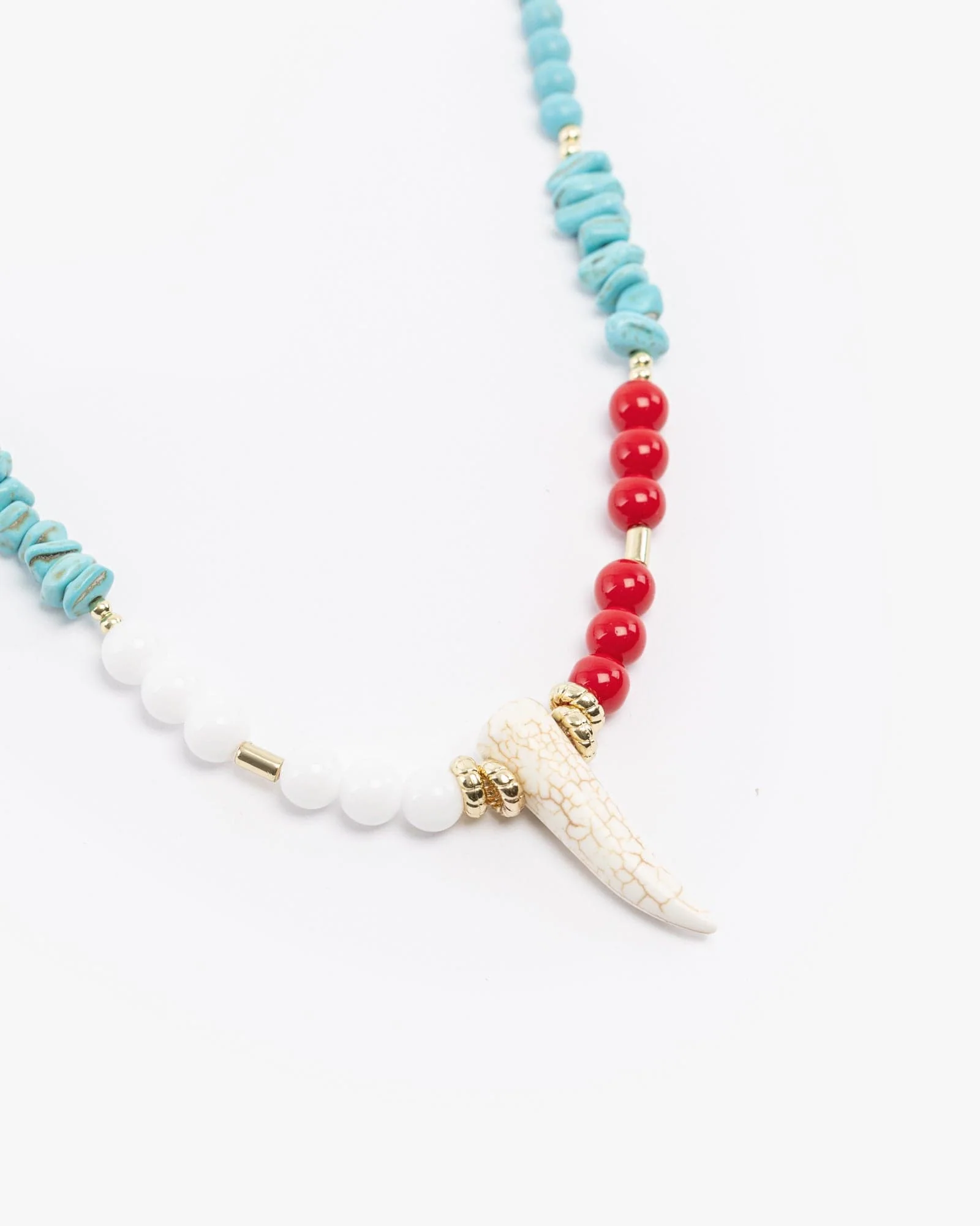 Multi Colour Western Horn Beaded Necklace