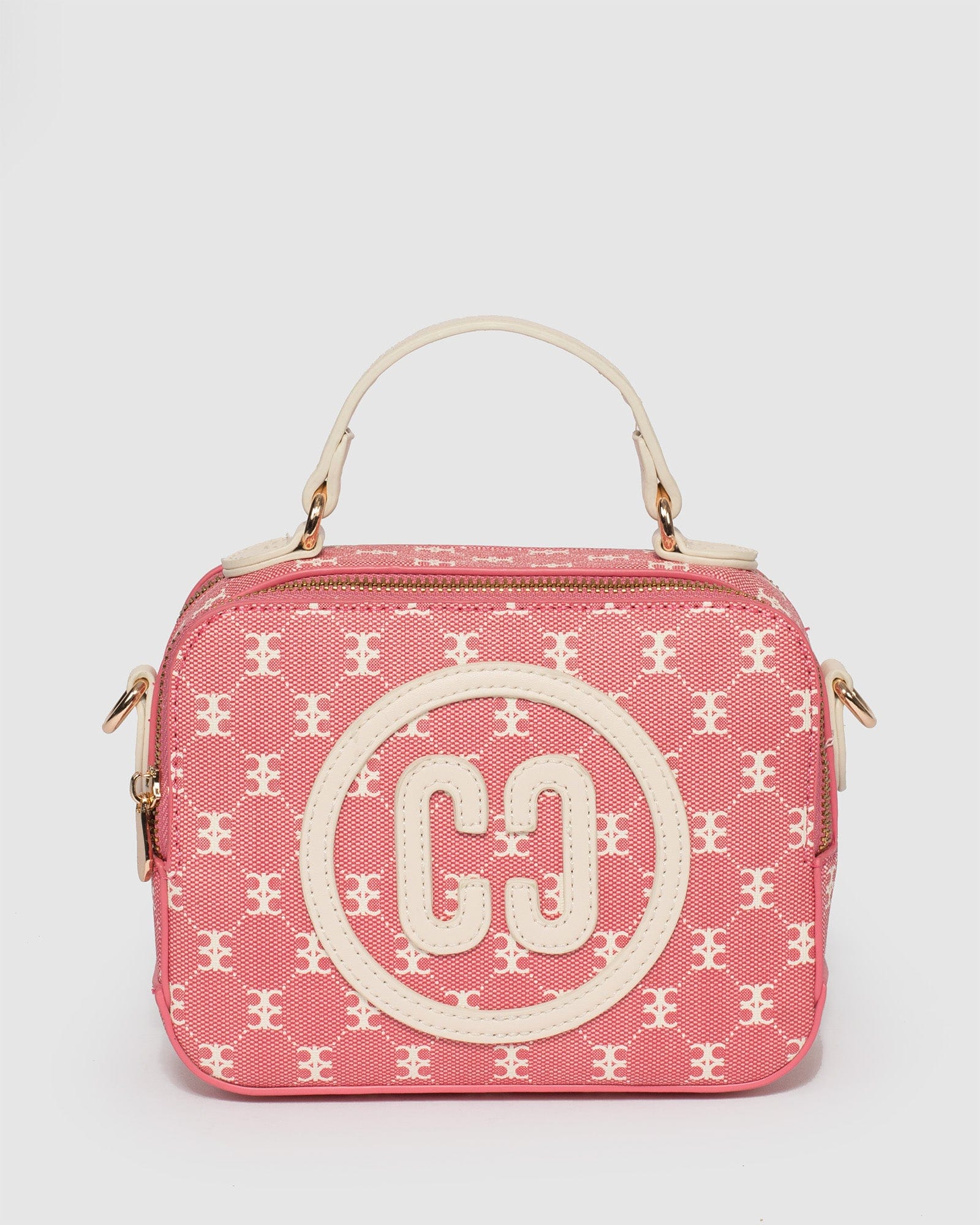 Red Brianna Handle Trunk Bag