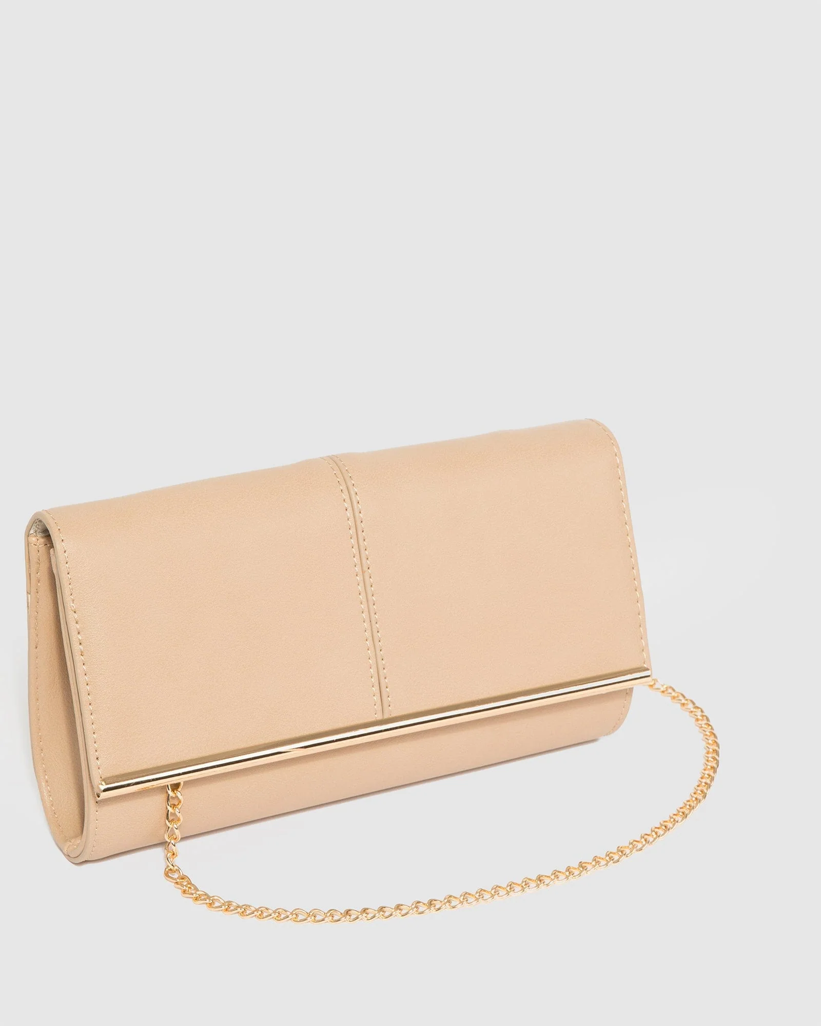 Natural Vevay Panel Clutch Bag