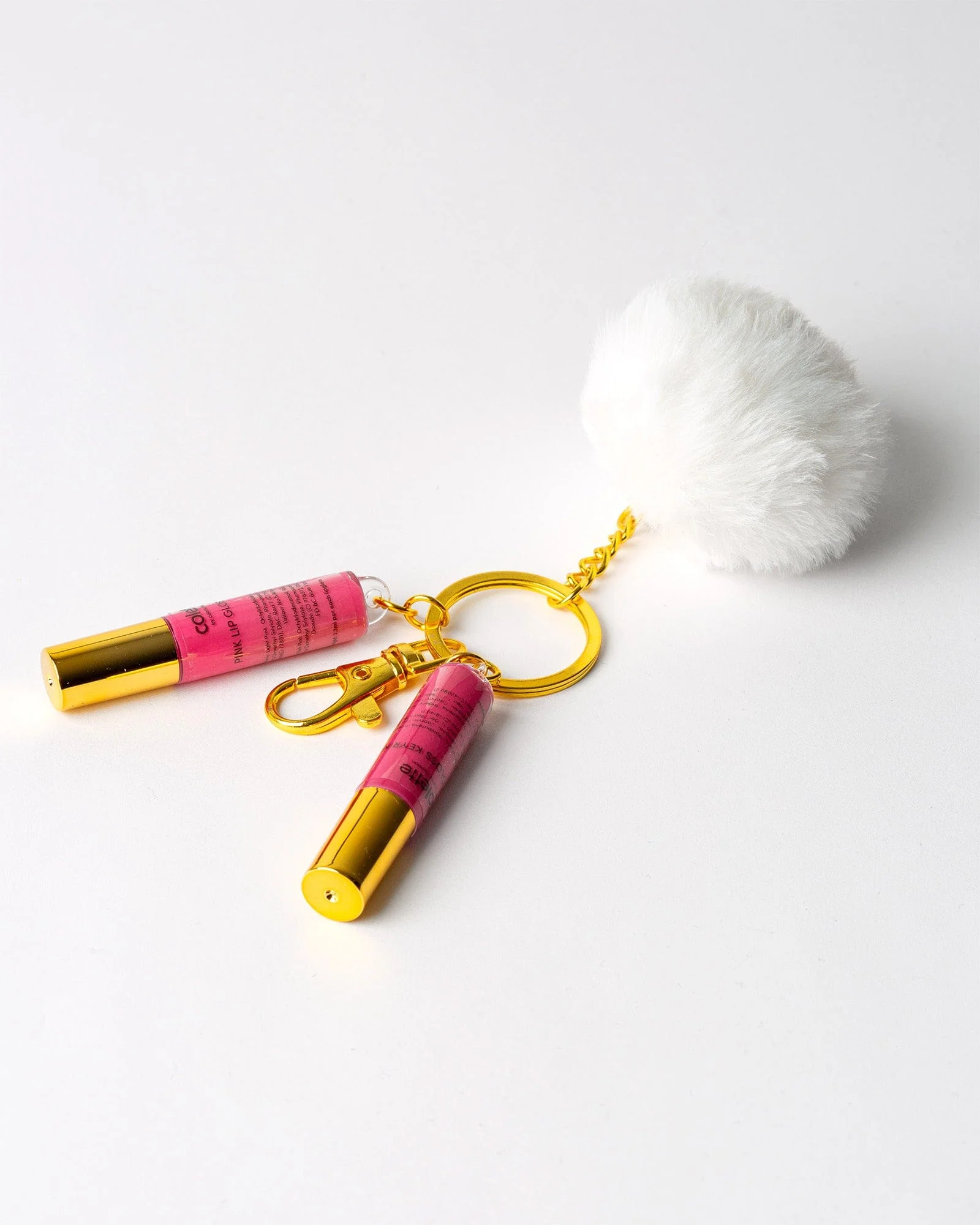 Pink Lip Gloss Keyring