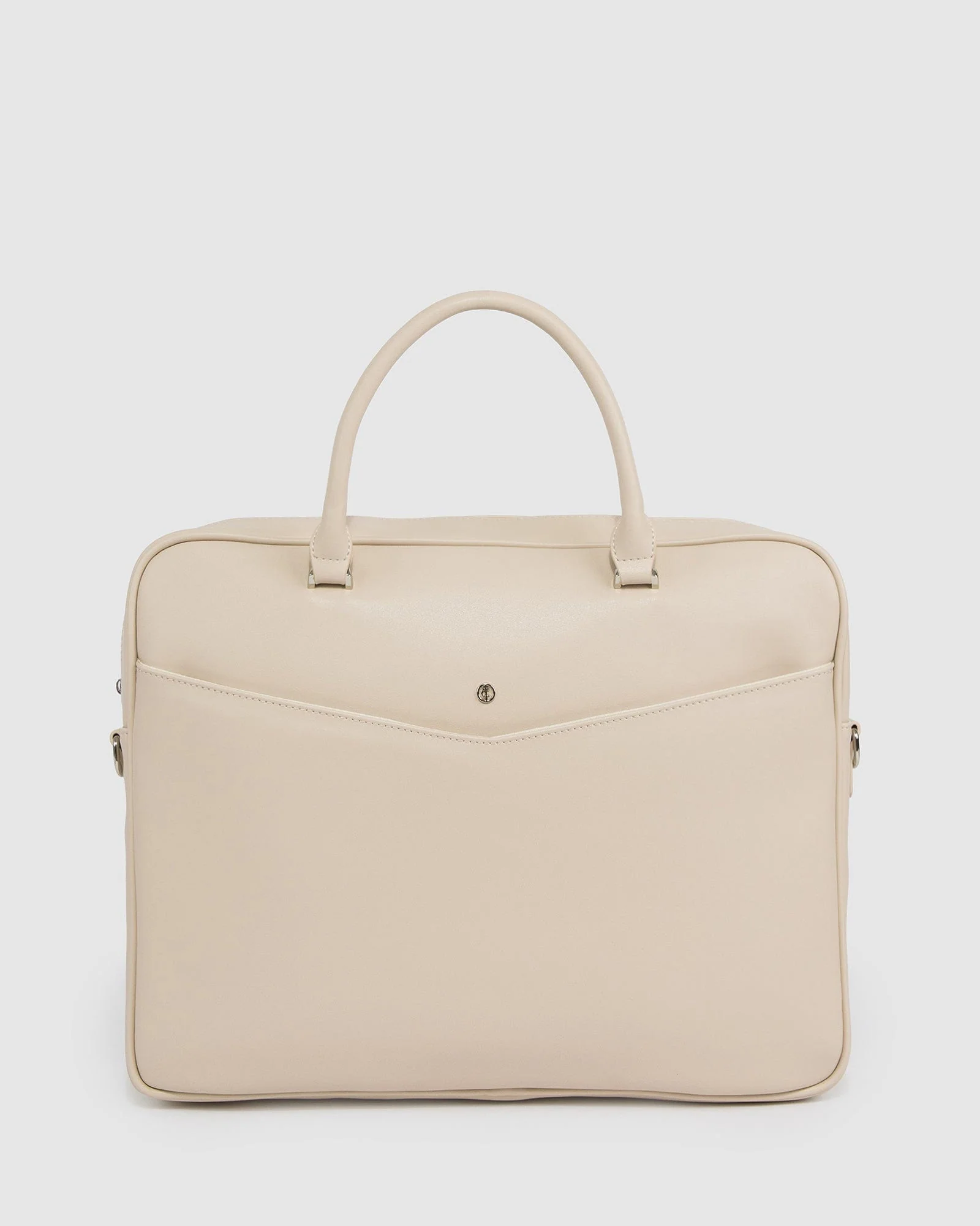Natural Jessica Handle Laptop Case