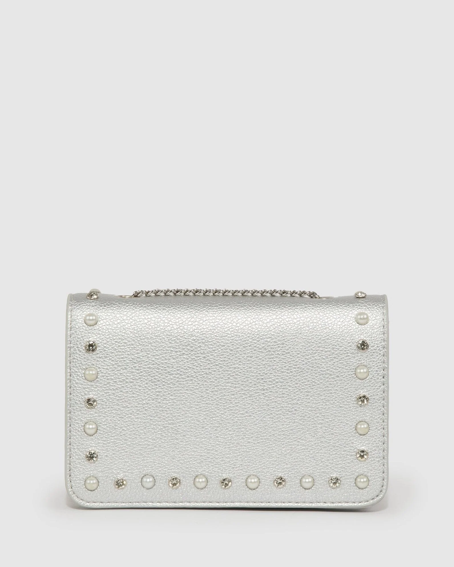 Silver Lauren Crystal Bag