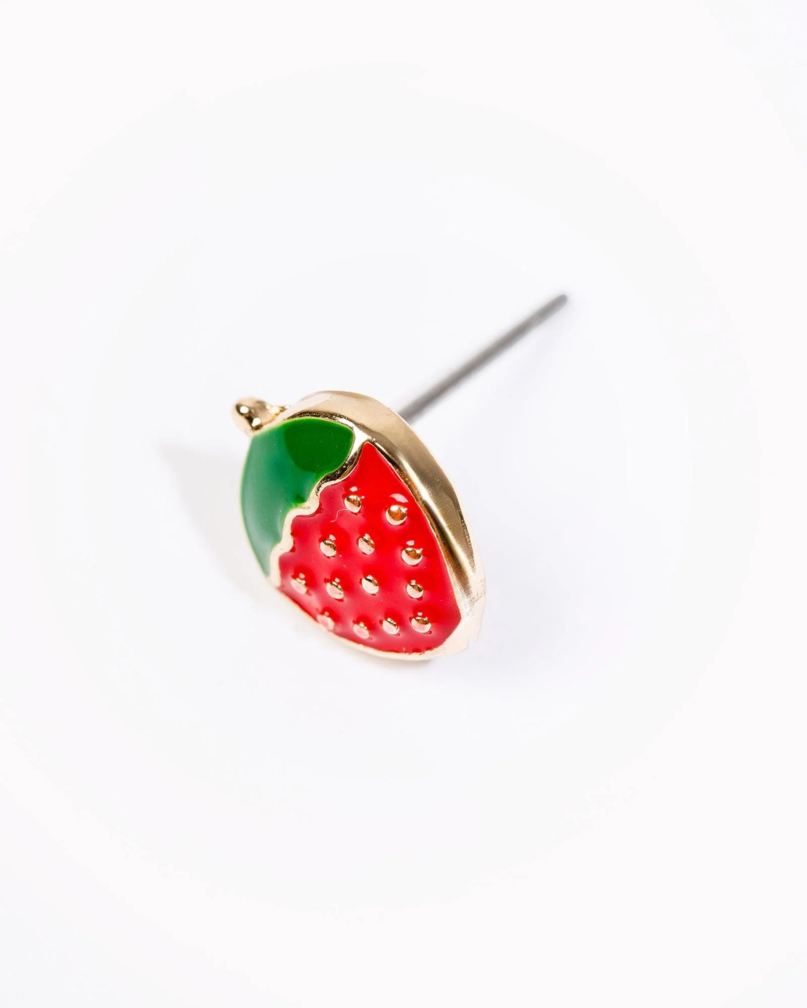 Red Strawberry Stud Earrings