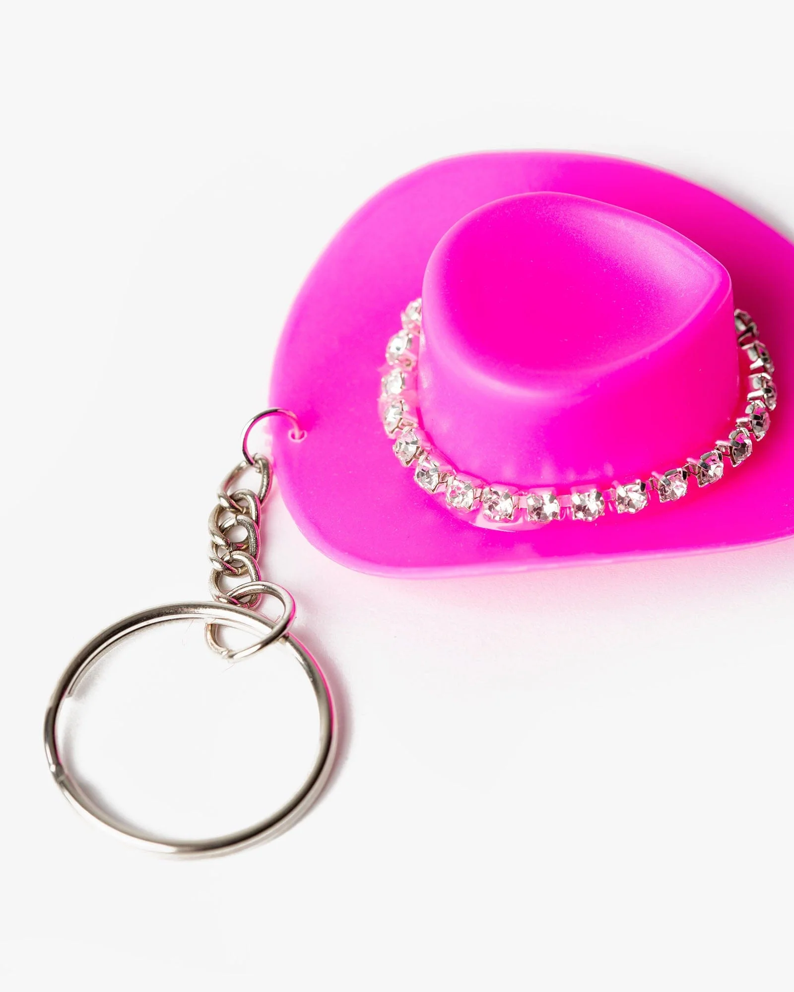Pink Cowboy Hat Keyring