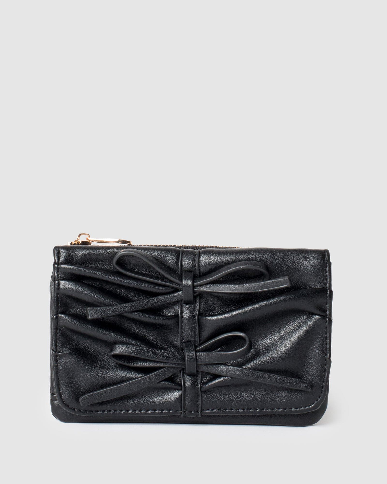 Black Victoria Bow Mini Purse