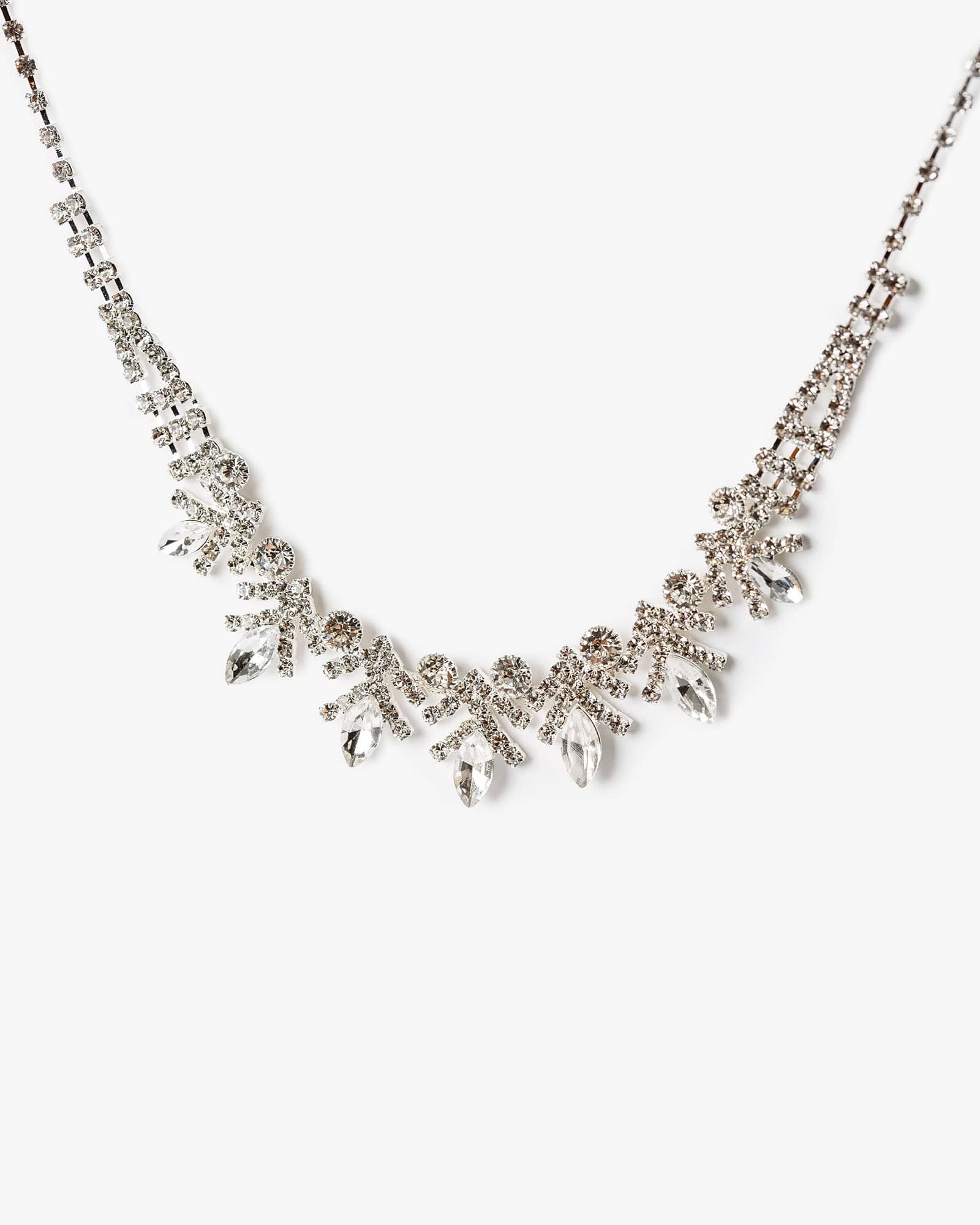 Crystal Statement Cluster Necklace