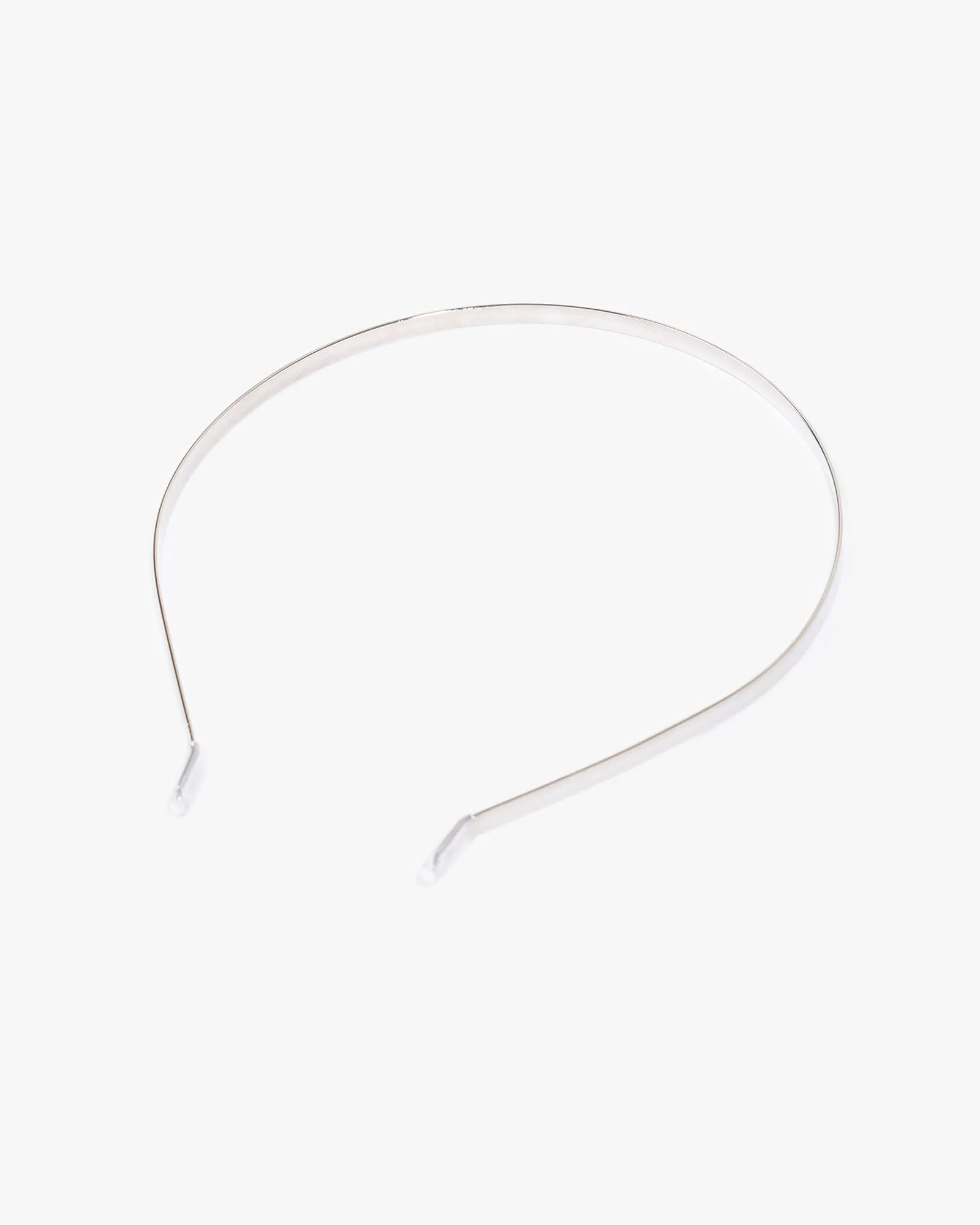 Silver Thin Metal Headband