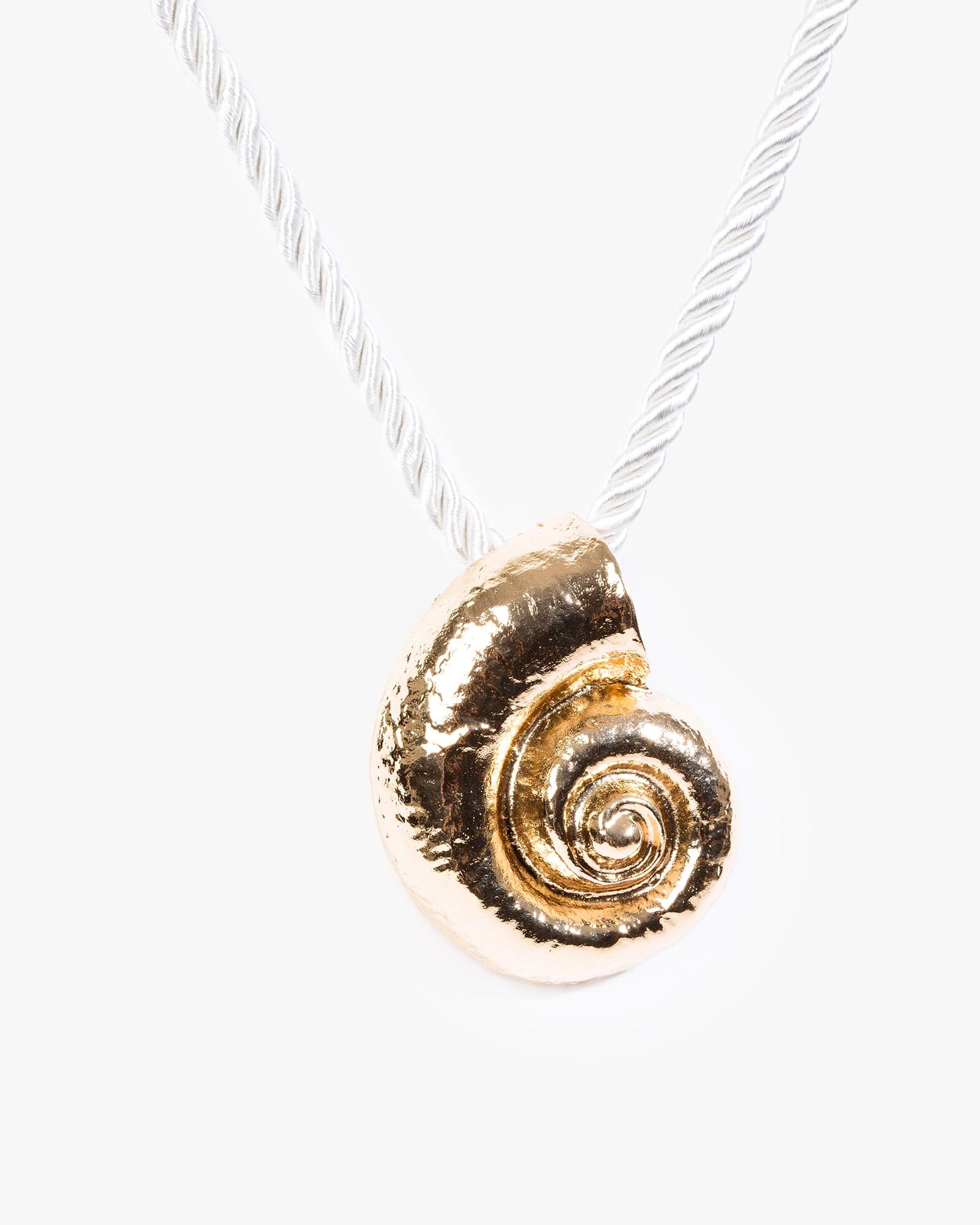 Gold Spiral Beach Icon Necklace