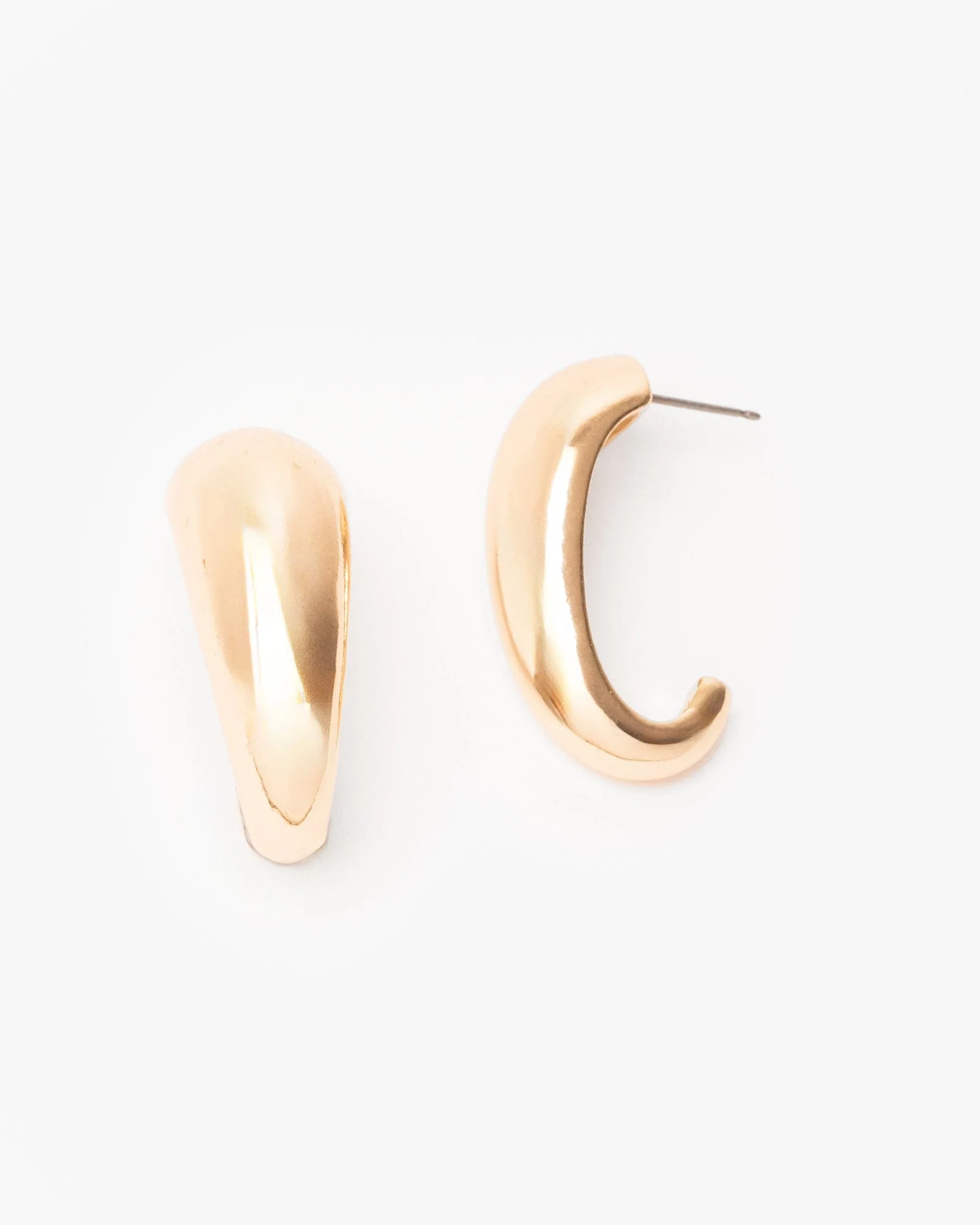 Gold Bubble Hoop Earrings