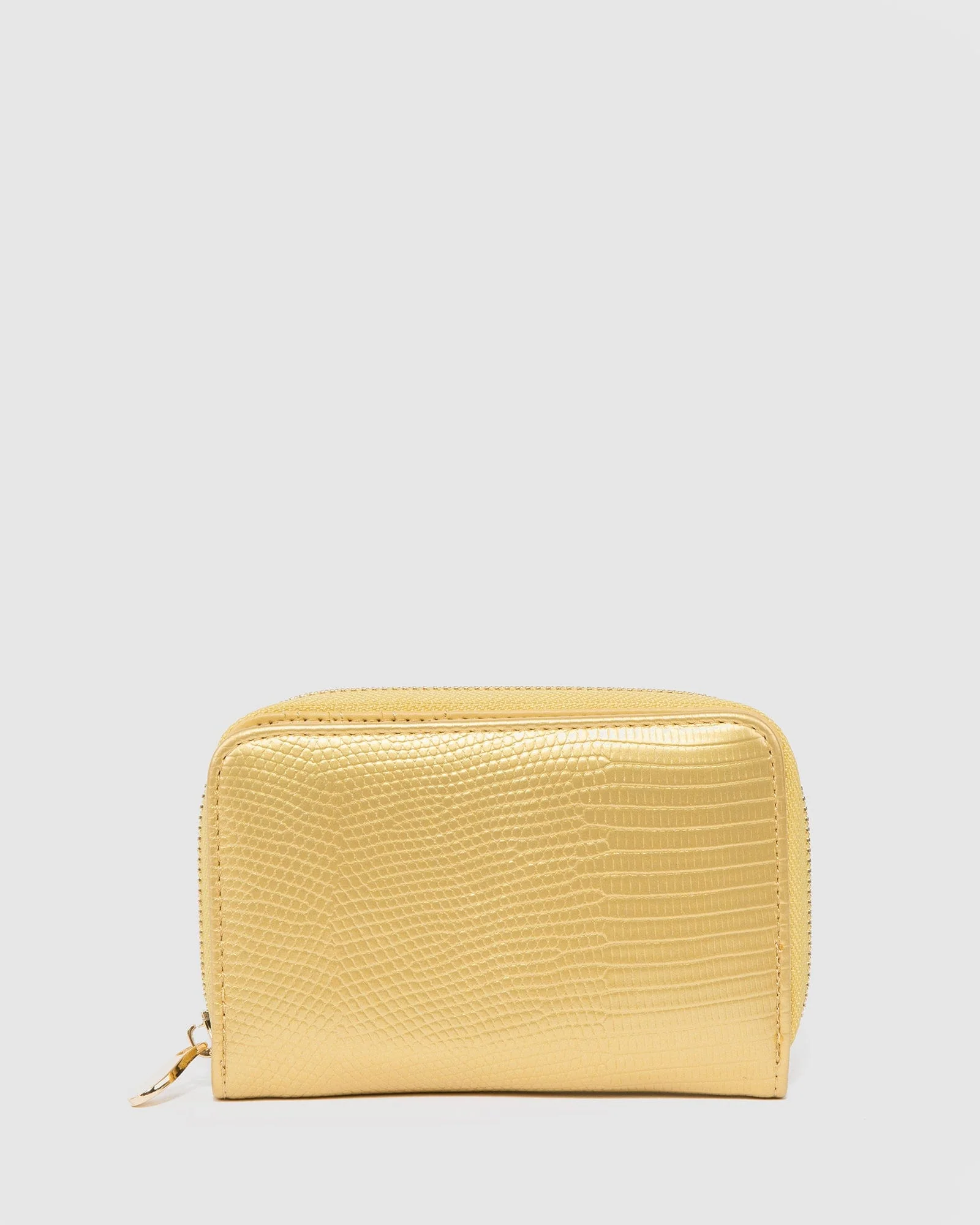 Gold Tiana Snake Textured Wallet