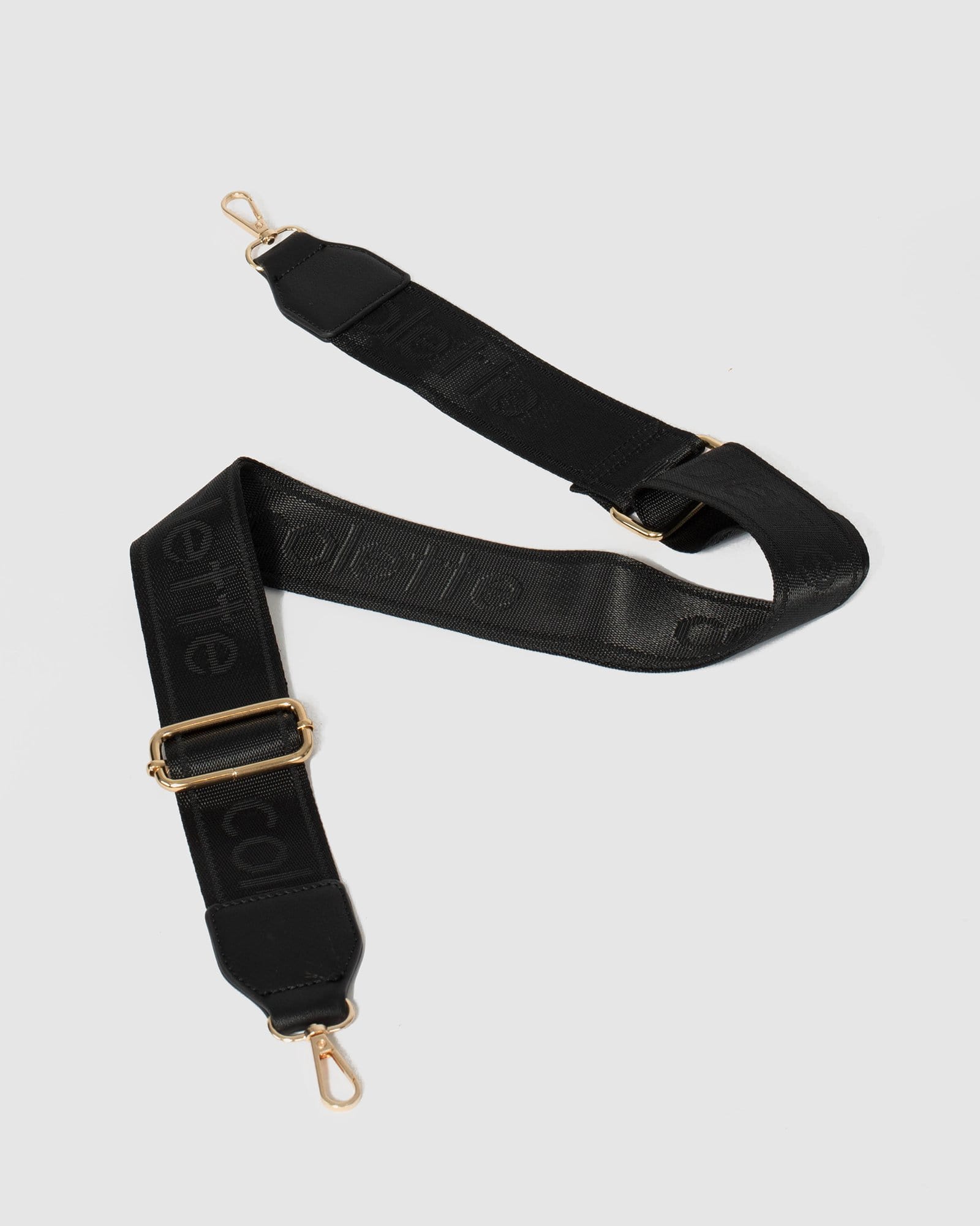 Black Colette Branded Webbing Strap