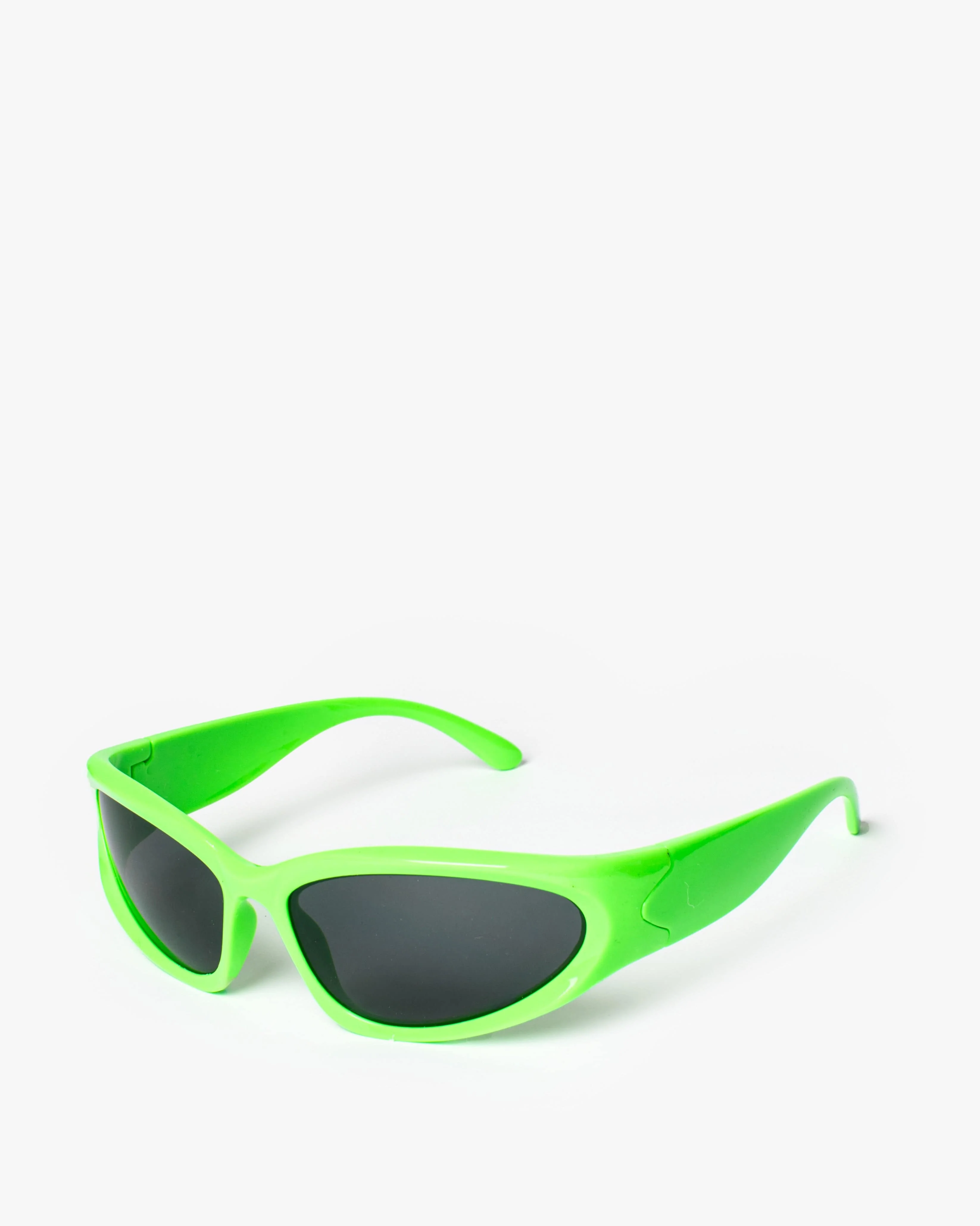 Green Neon Racer Style Sunglasses