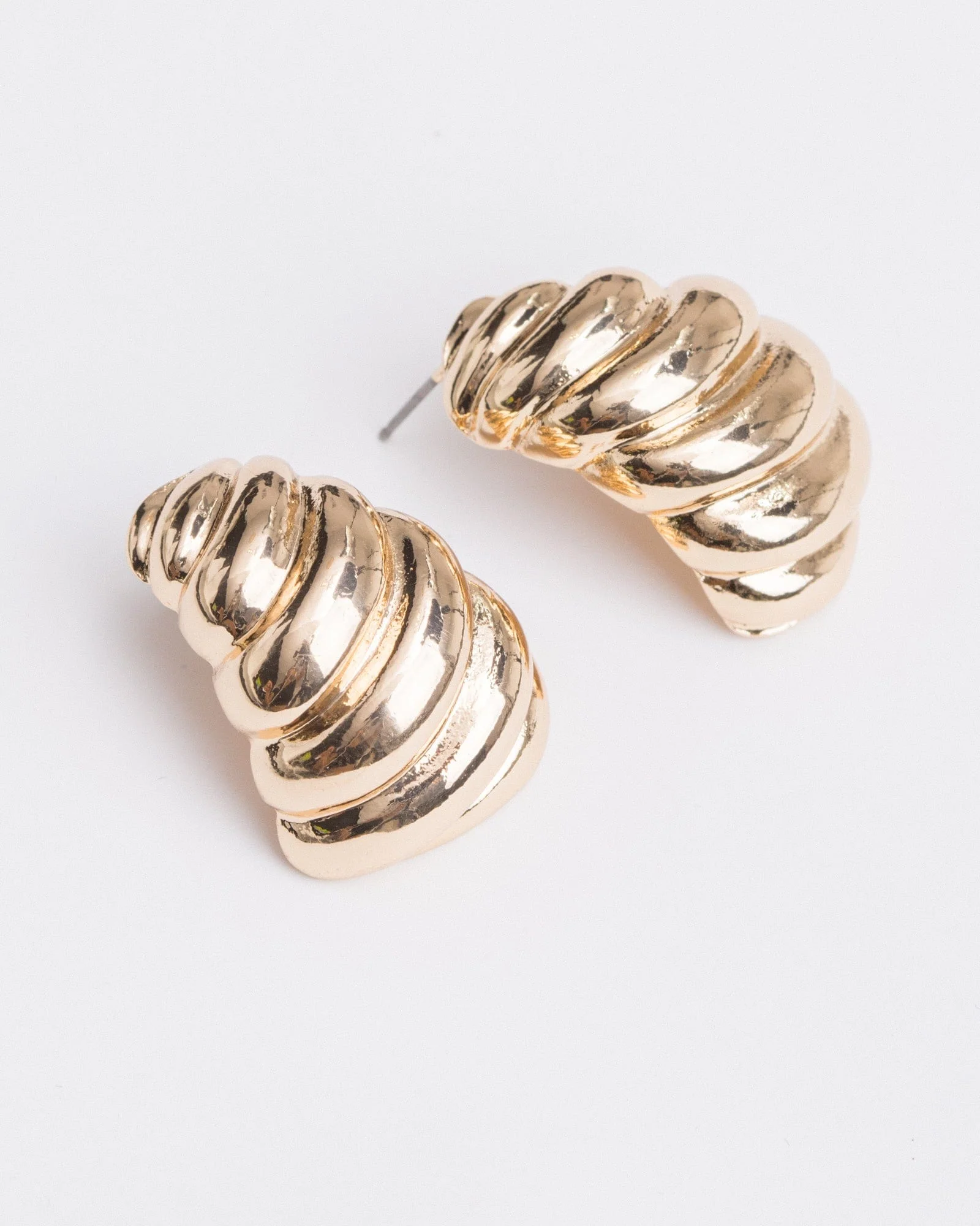 Gold Staged Hoop Earrings