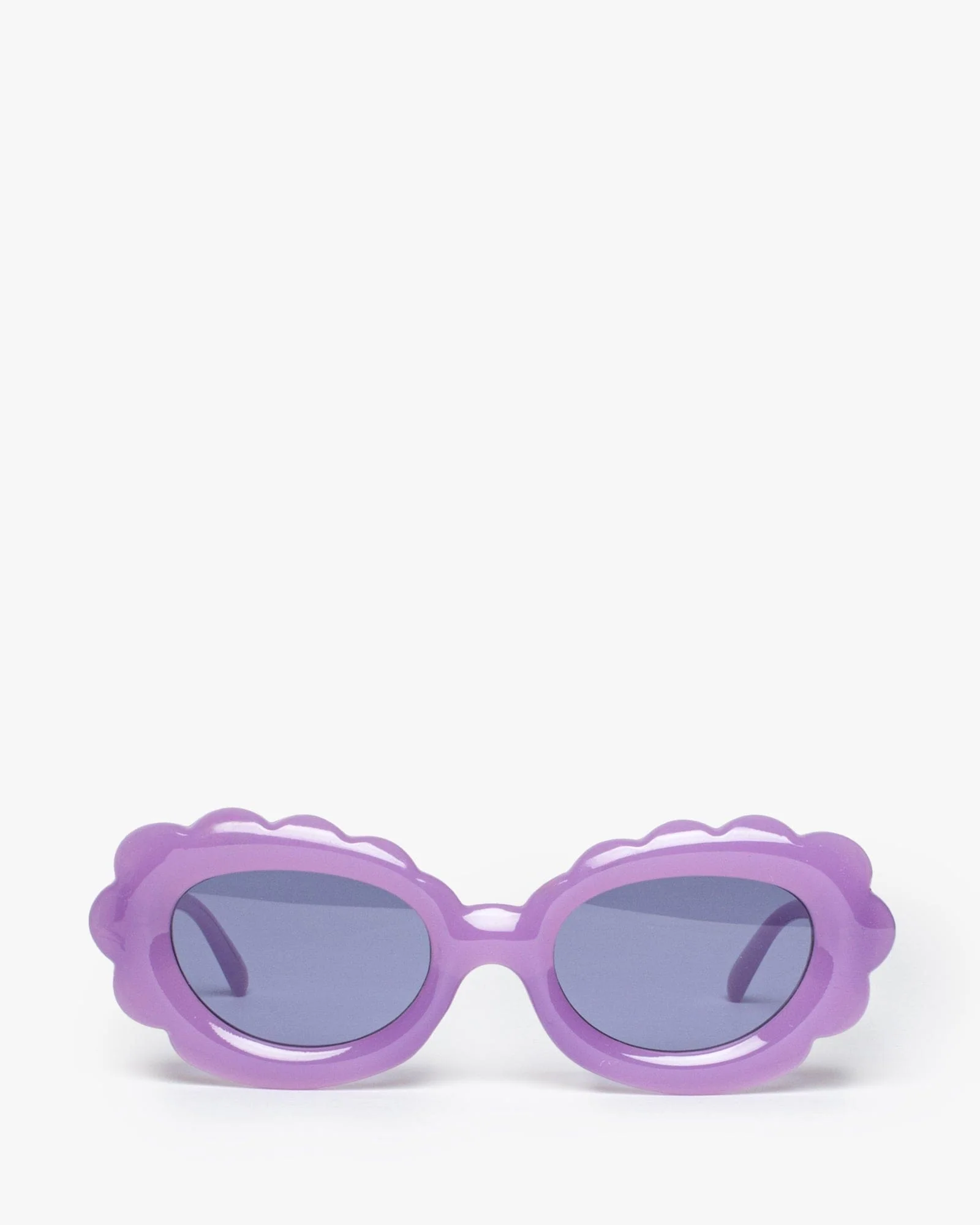Purple Scalloped Edge Sunglasses