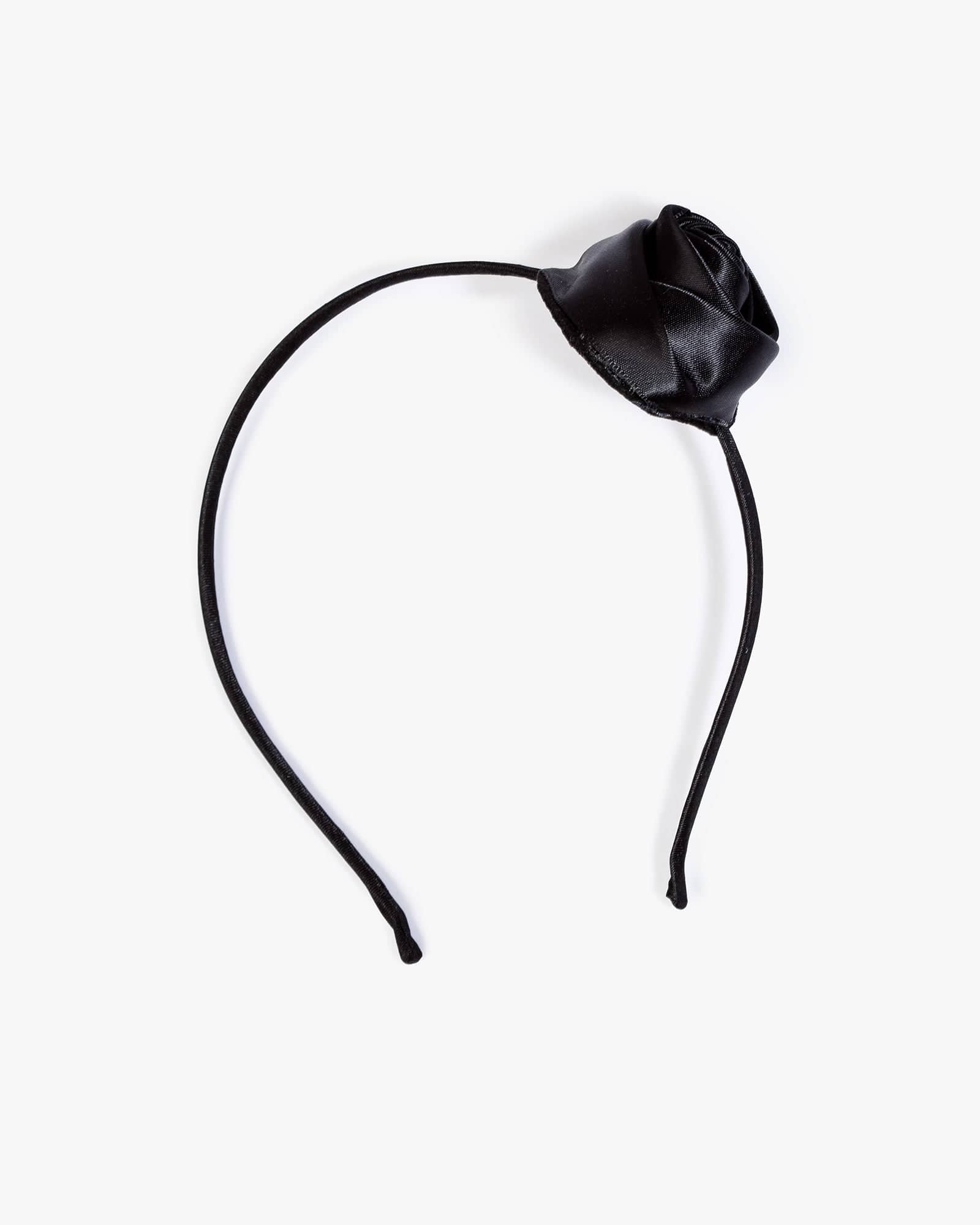 Black Rosette Detail Headband